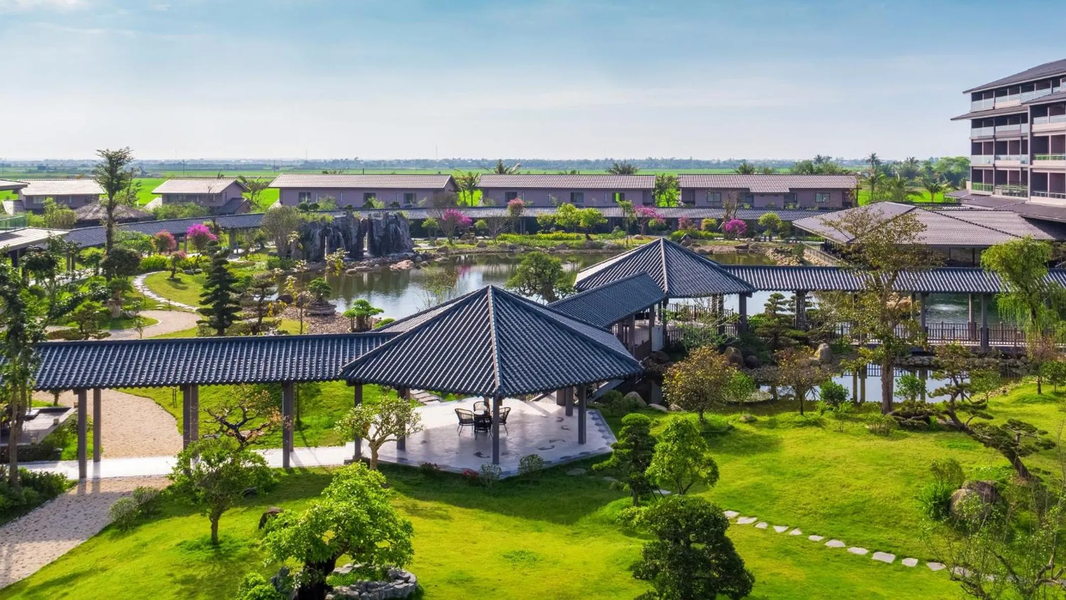 Property building in Kobi Onsen Resort Hue, Affiliated by Melia