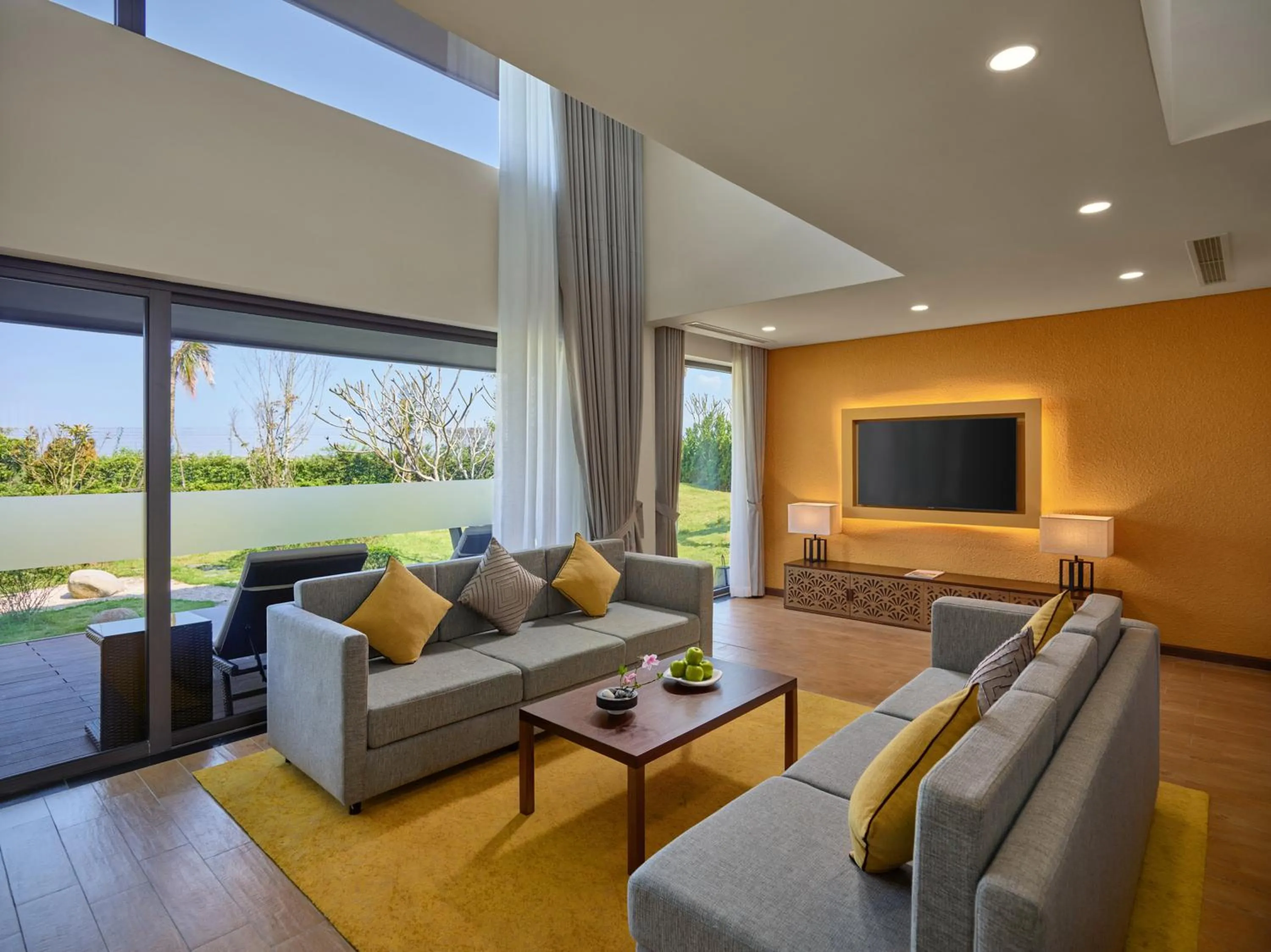 Communal lounge/ TV room in Kobi Onsen Resort Hue, Affiliated by Melia