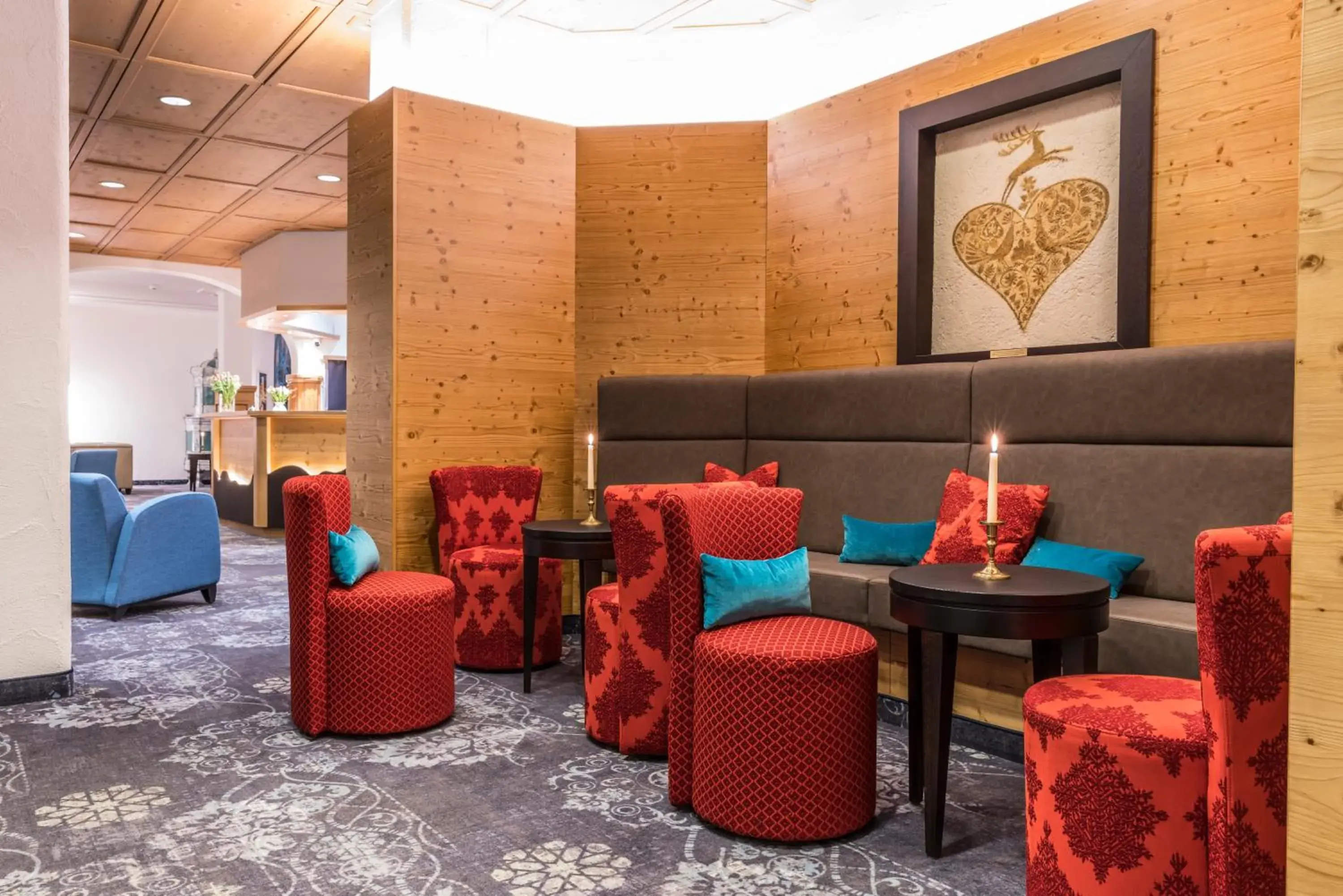 Lobby or reception in Central Sporthotel Davos Lobby or reception in Central Sporthotel Davos