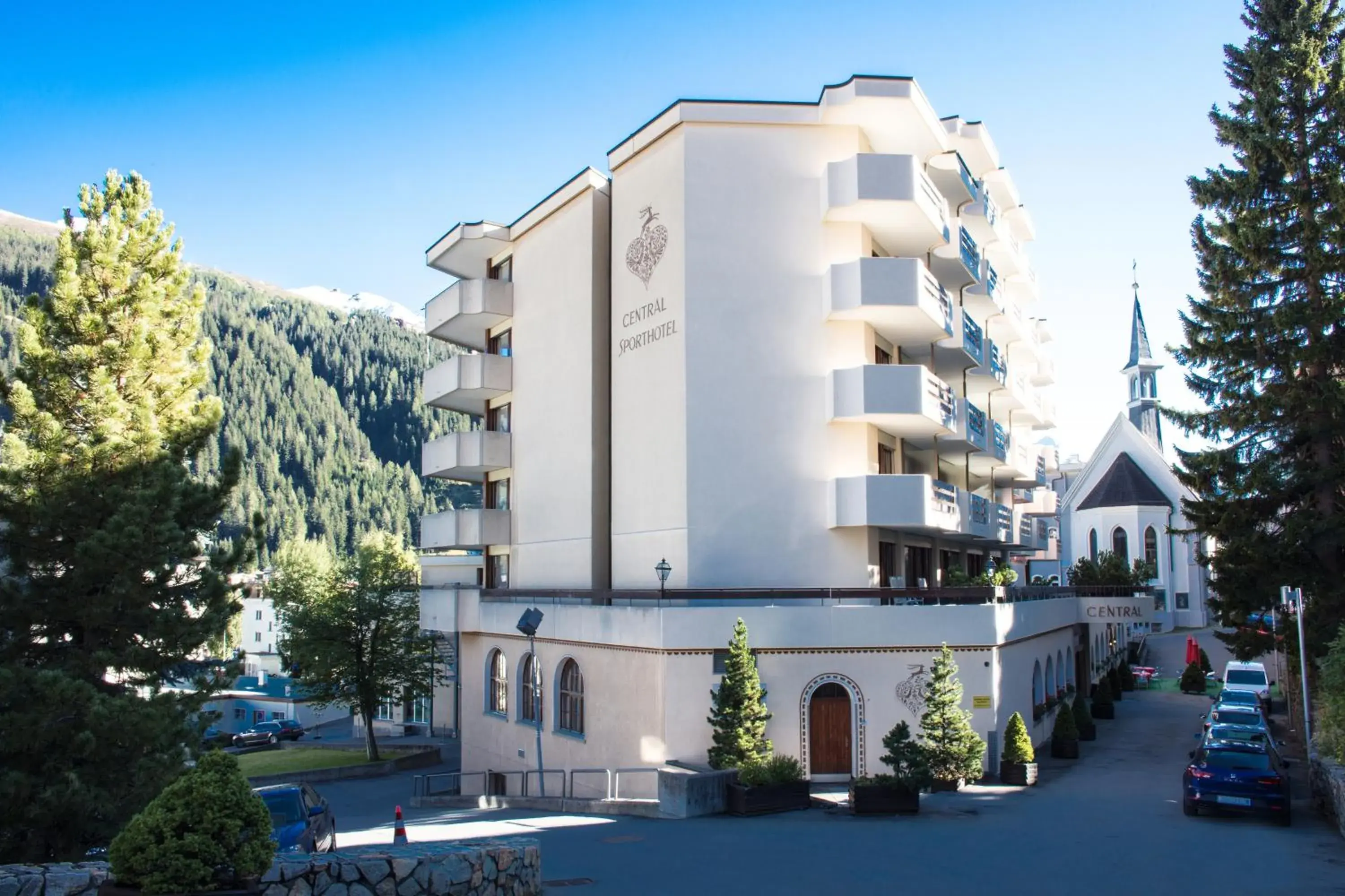 Property building in Central Sporthotel Davos Property building in Central Sporthotel Davos