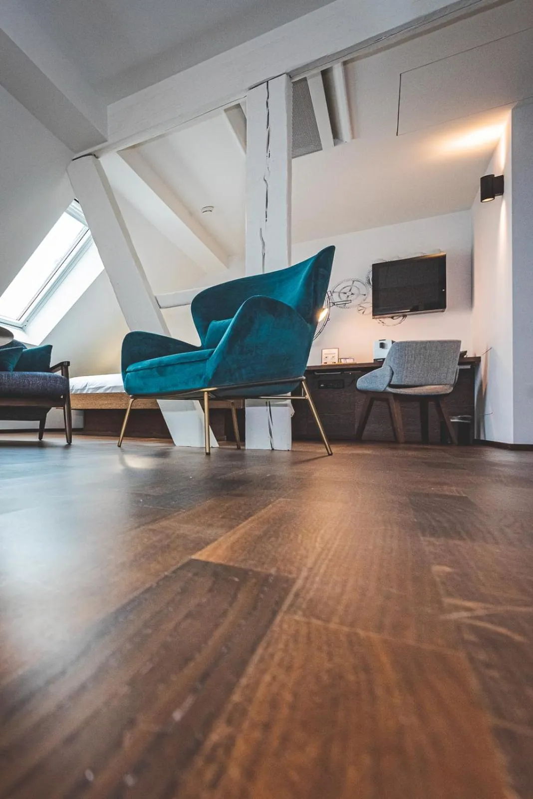 Living room in Hotel Bernina Geneva