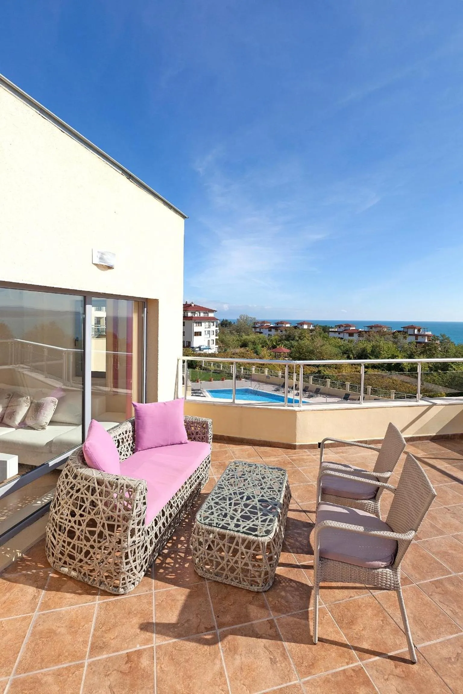 Bird's eye view in Byala Panorama Resort