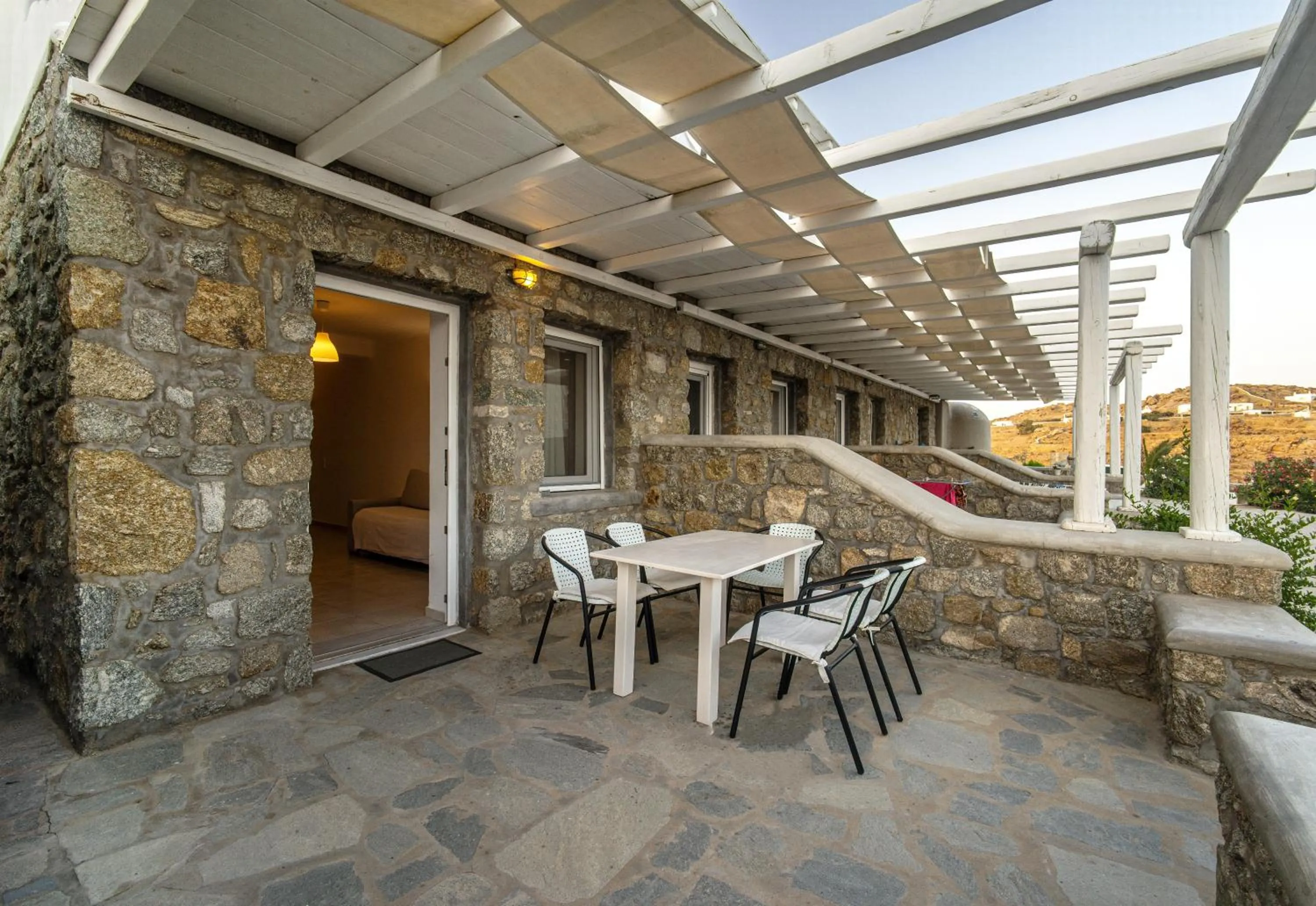Patio in Anius Apartments