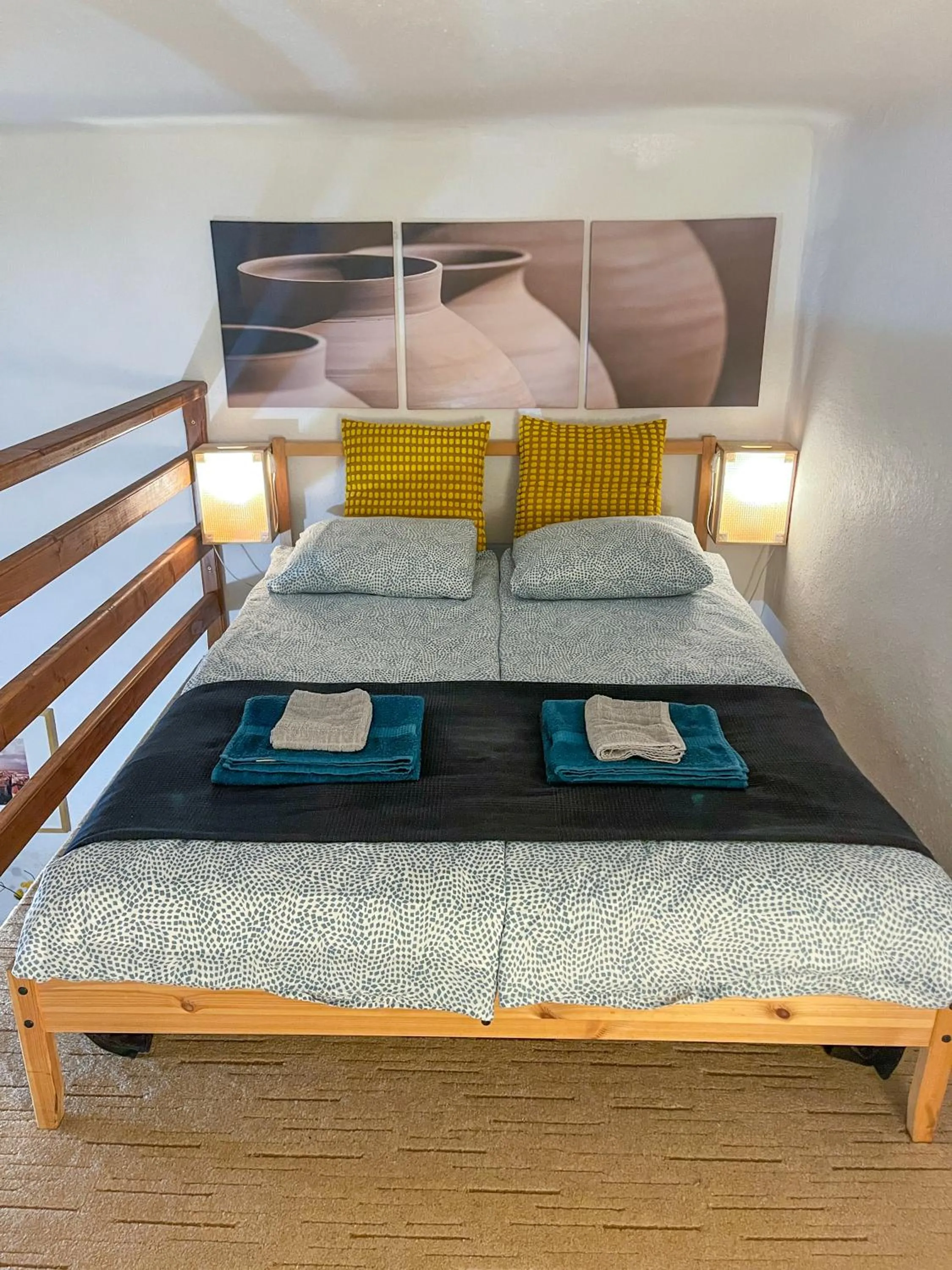 Bed in La Stella di Budapest