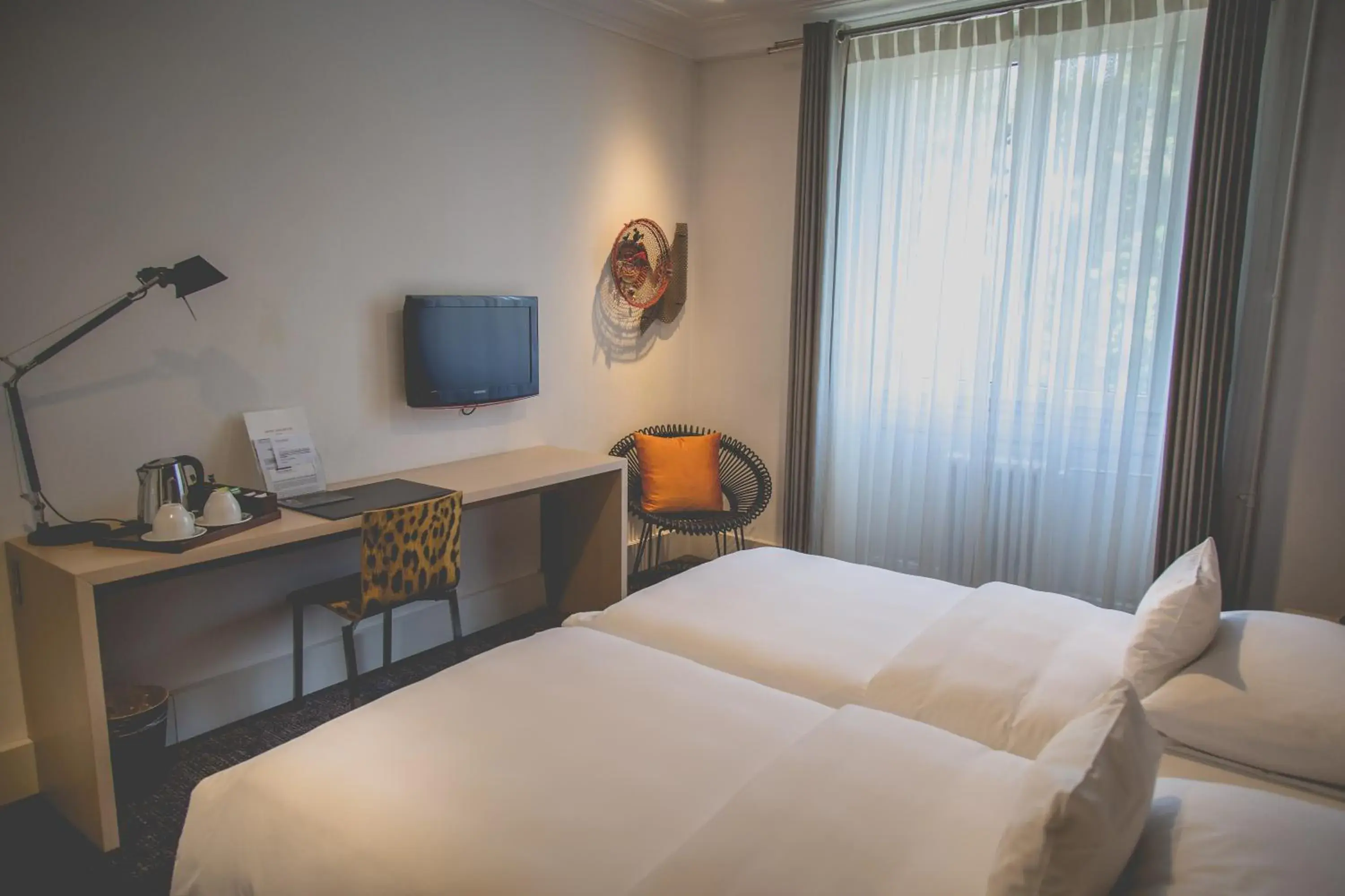 Bed in Hotel Mon Repos Bed in Hotel Mon Repos