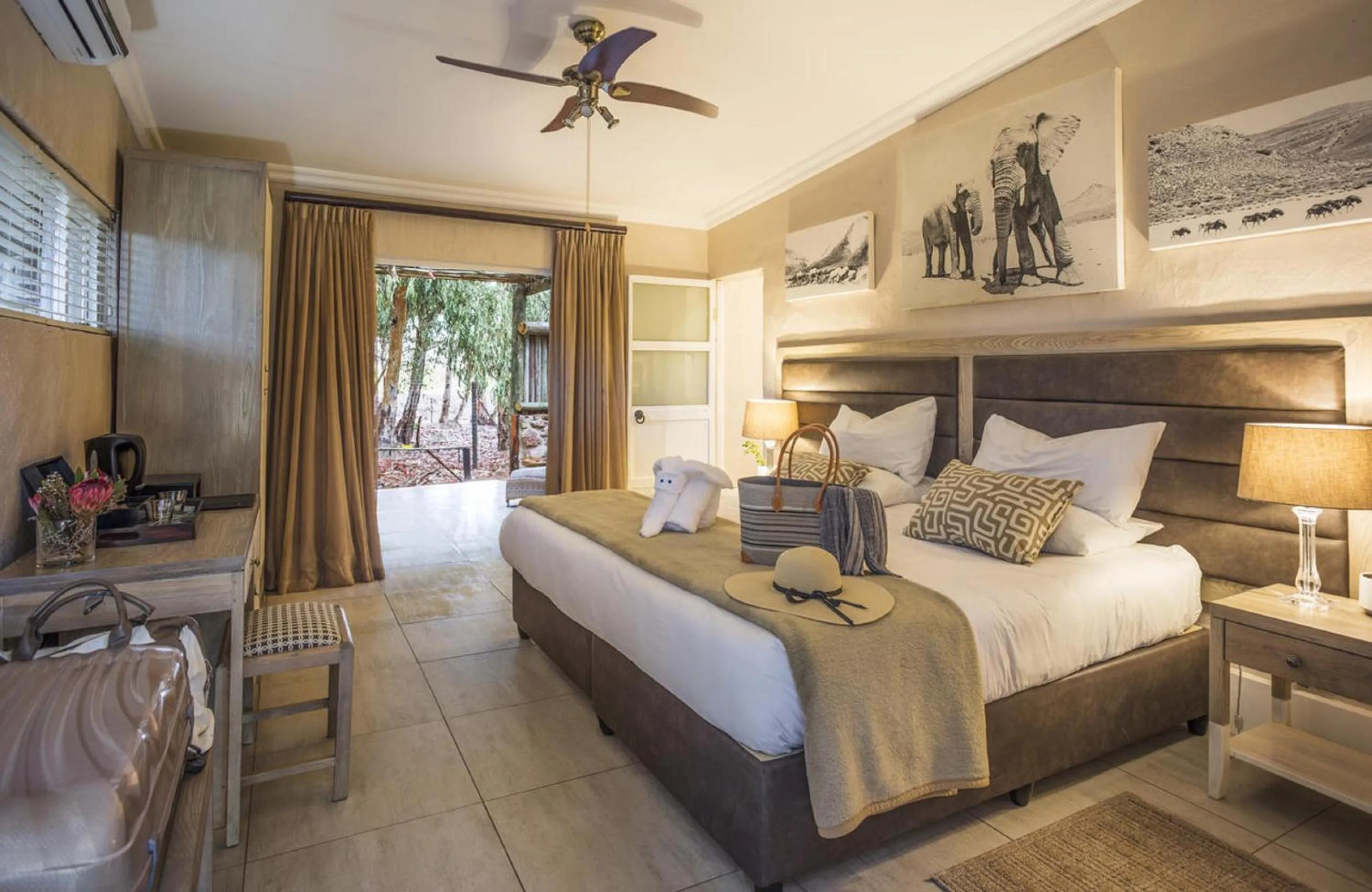View (from property/room), Bed in Aquila Private Game Reserve & Spa