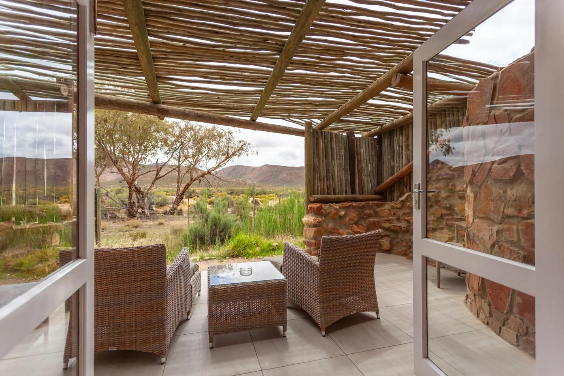 Patio in Aquila Private Game Reserve & Spa