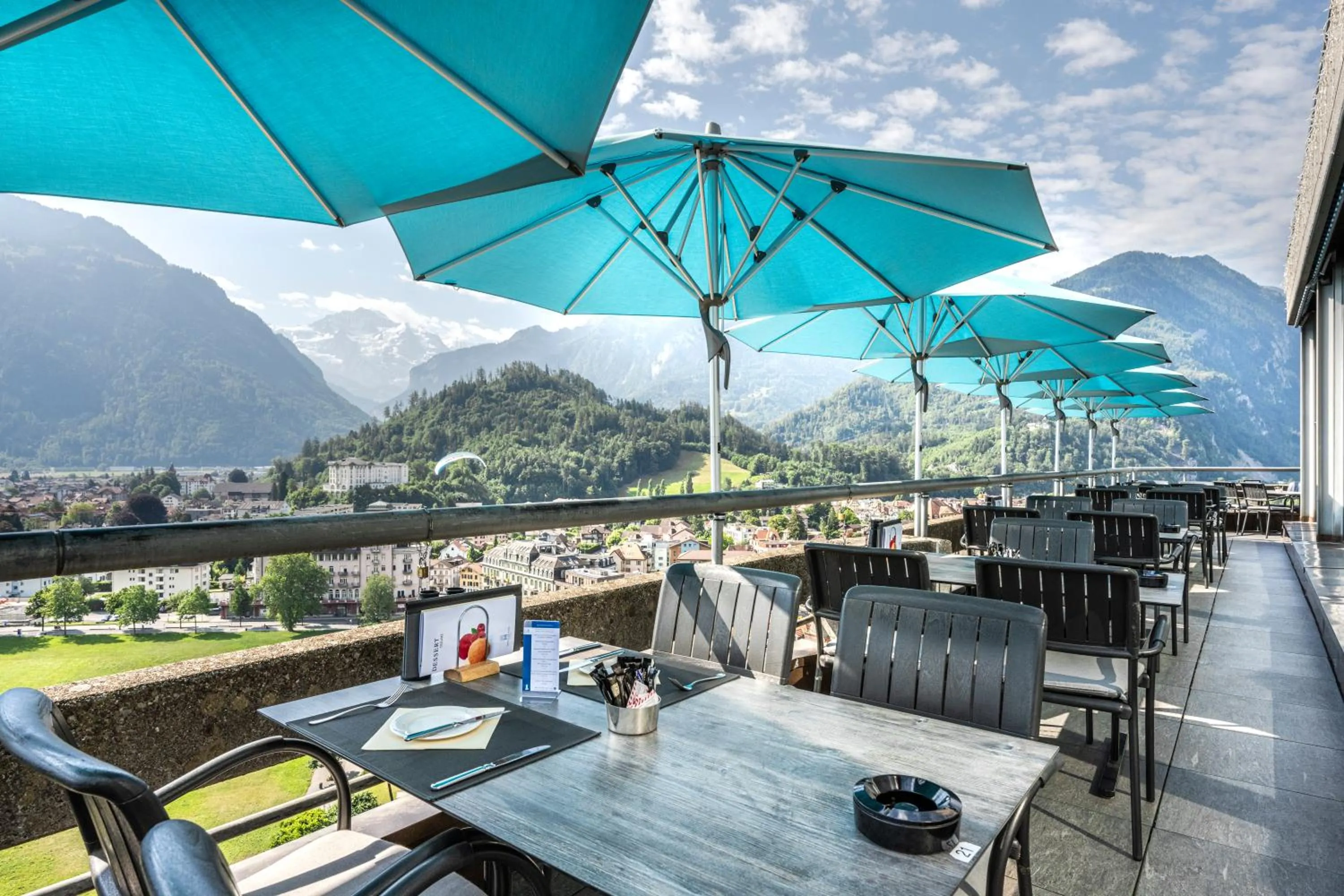 Balcony/Terrace in Hotel Metropole Interlaken