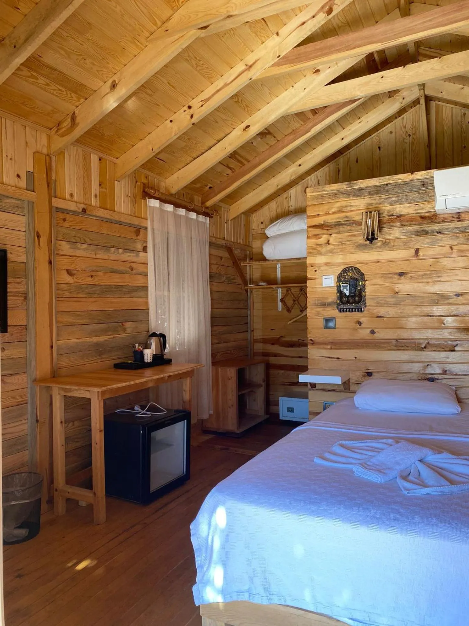 TV and multimedia, Bed in Green Pine Bungalows & Beach Luxury Concept