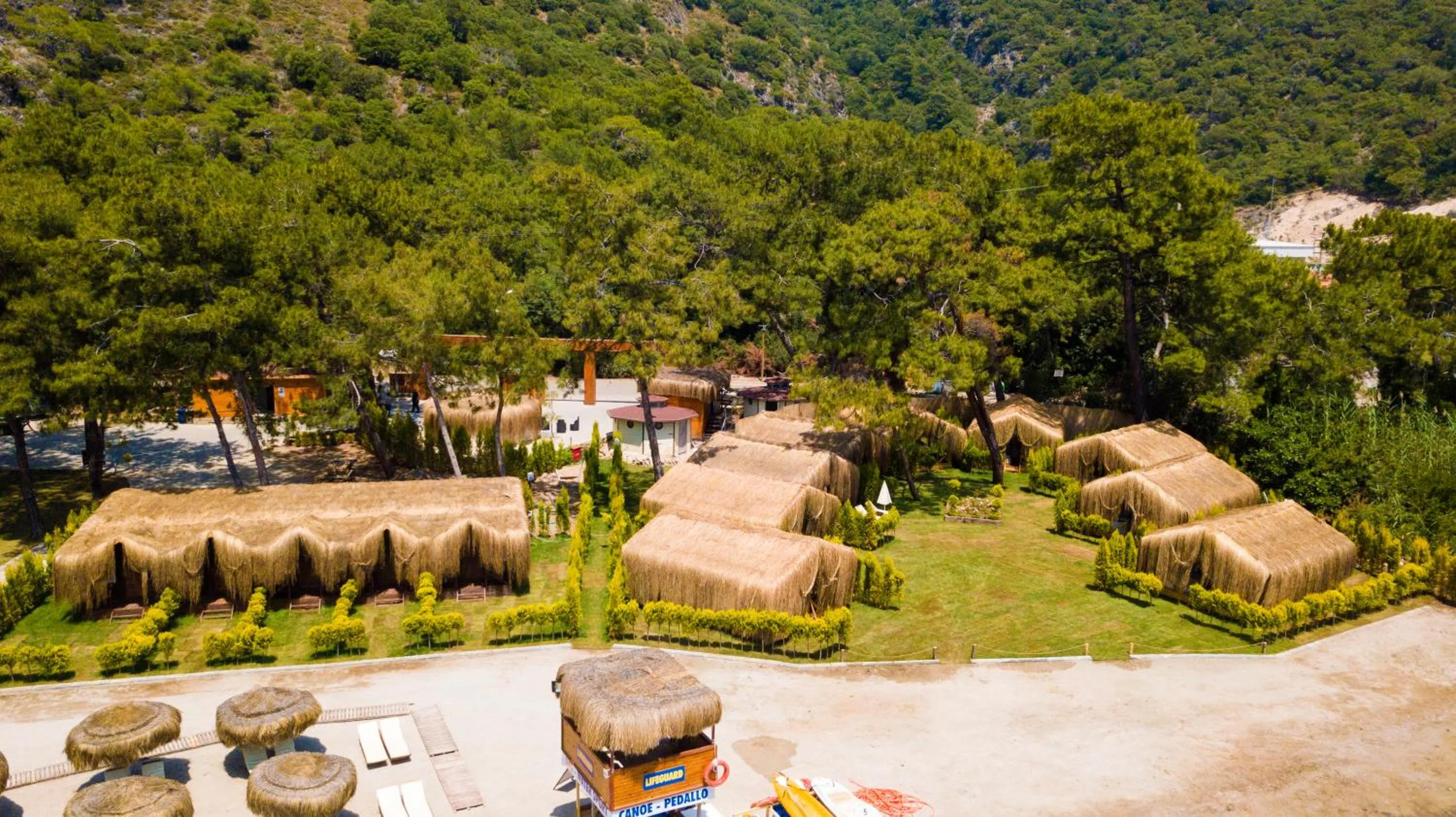 Bird's eye view in Green Pine Bungalows & Beach Luxury Concept