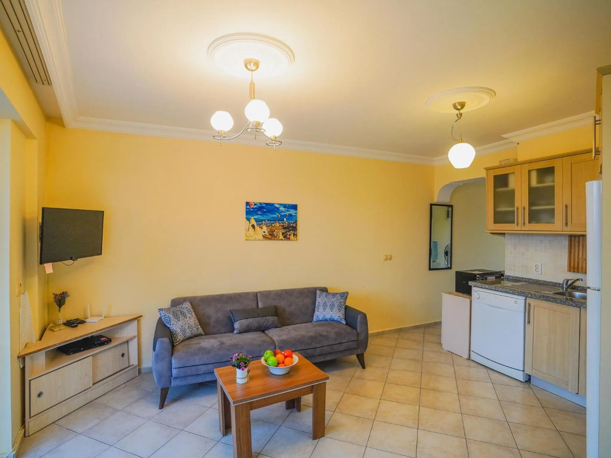 Kitchen or kitchenette in Sunset Beach Resort Aqua Lettings