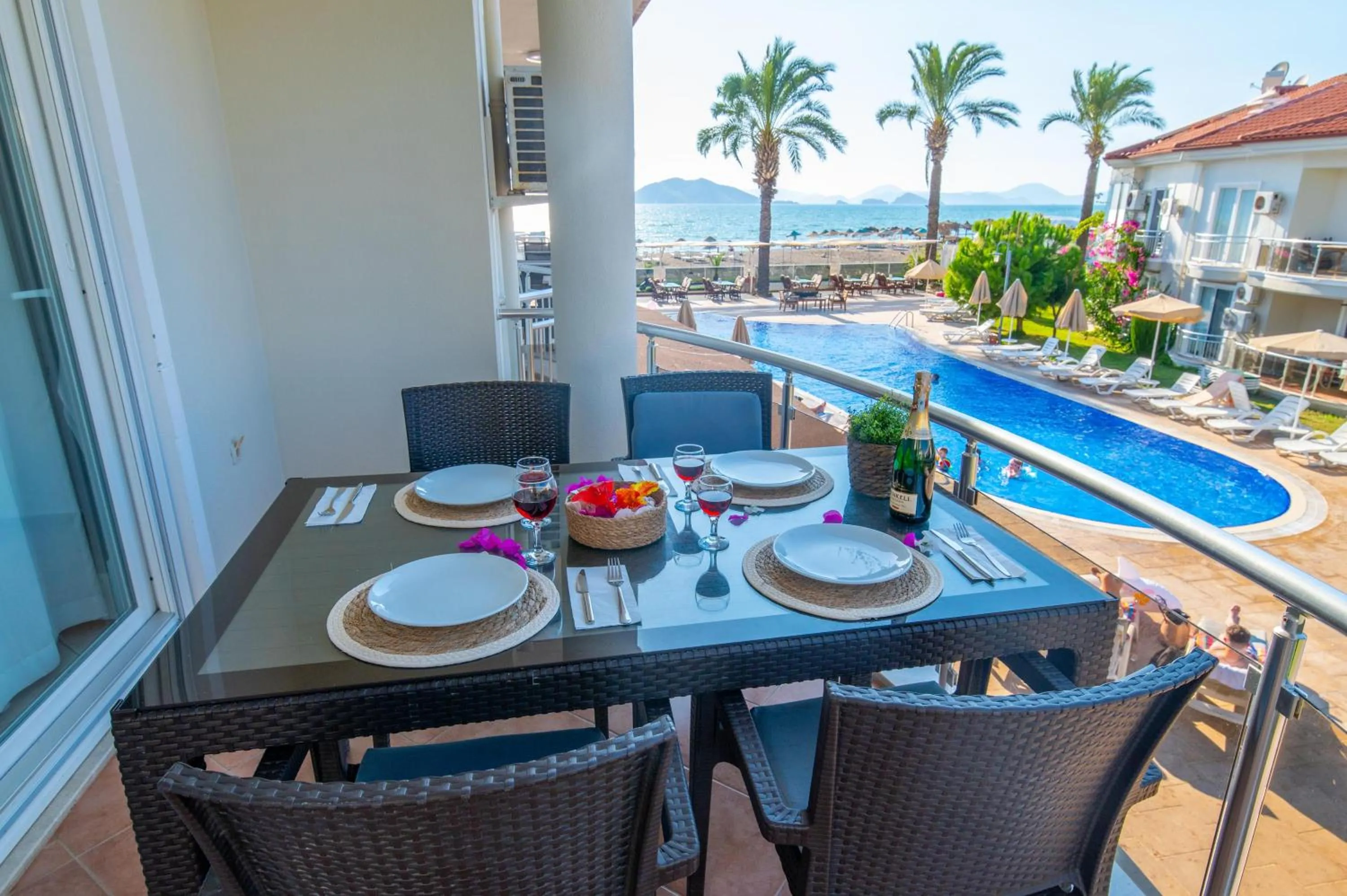 Balcony/Terrace in Sunset Beach Resort Aqua Lettings