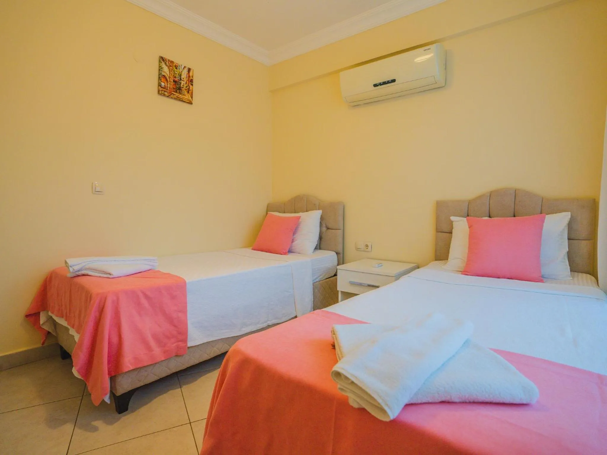 Bed in Sunset Beach Resort Aqua Lettings