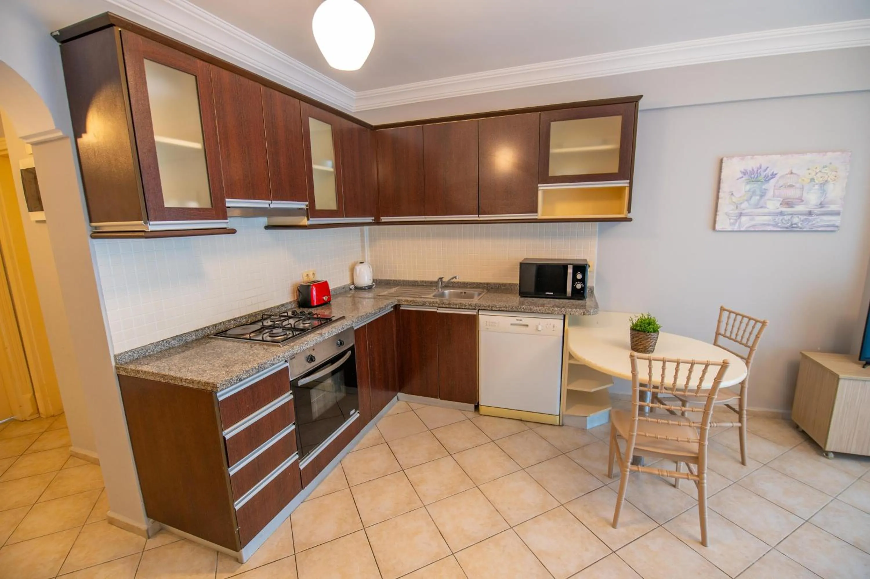 Kitchen or kitchenette in Sunset Beach Resort Aqua Lettings