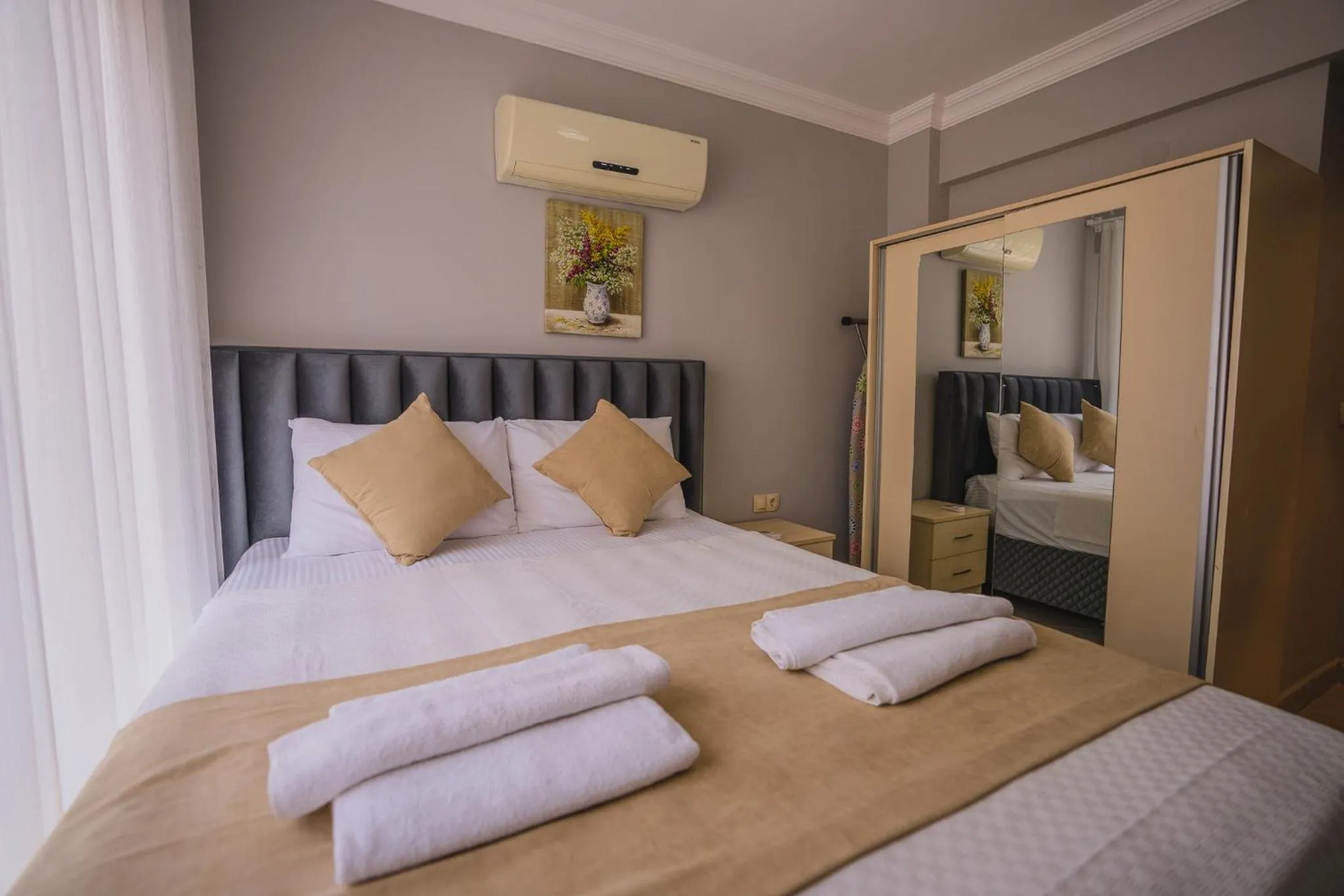 Bed in Sunset Beach Resort Aqua Lettings