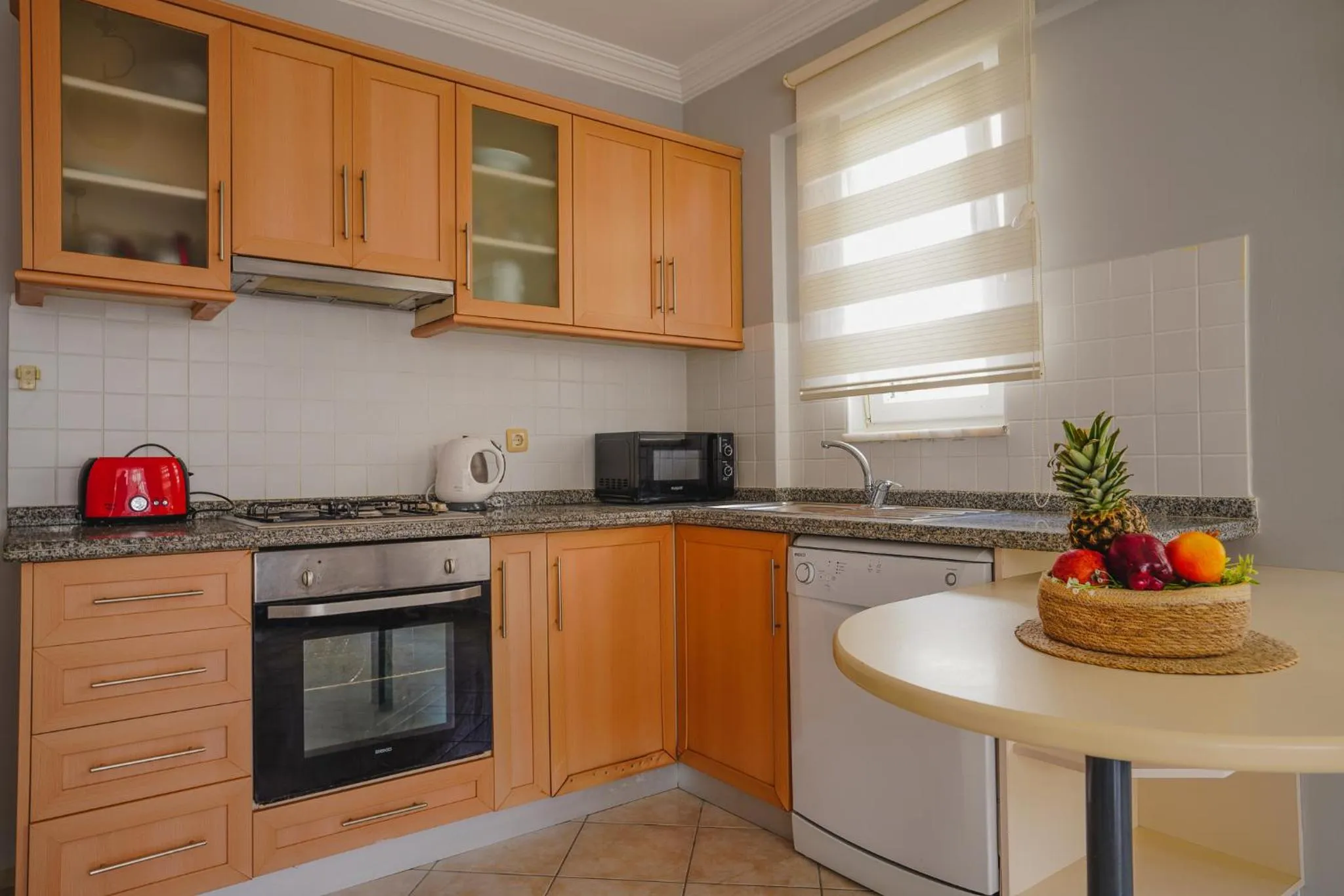 Kitchen or kitchenette in Sunset Beach Resort Aqua Lettings