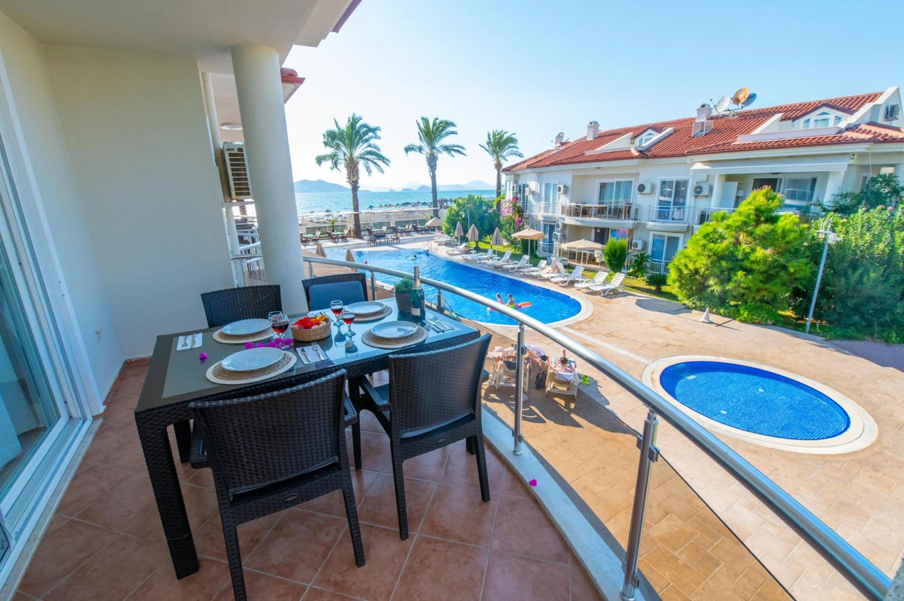 Balcony/Terrace in Sunset Beach Resort Aqua Lettings