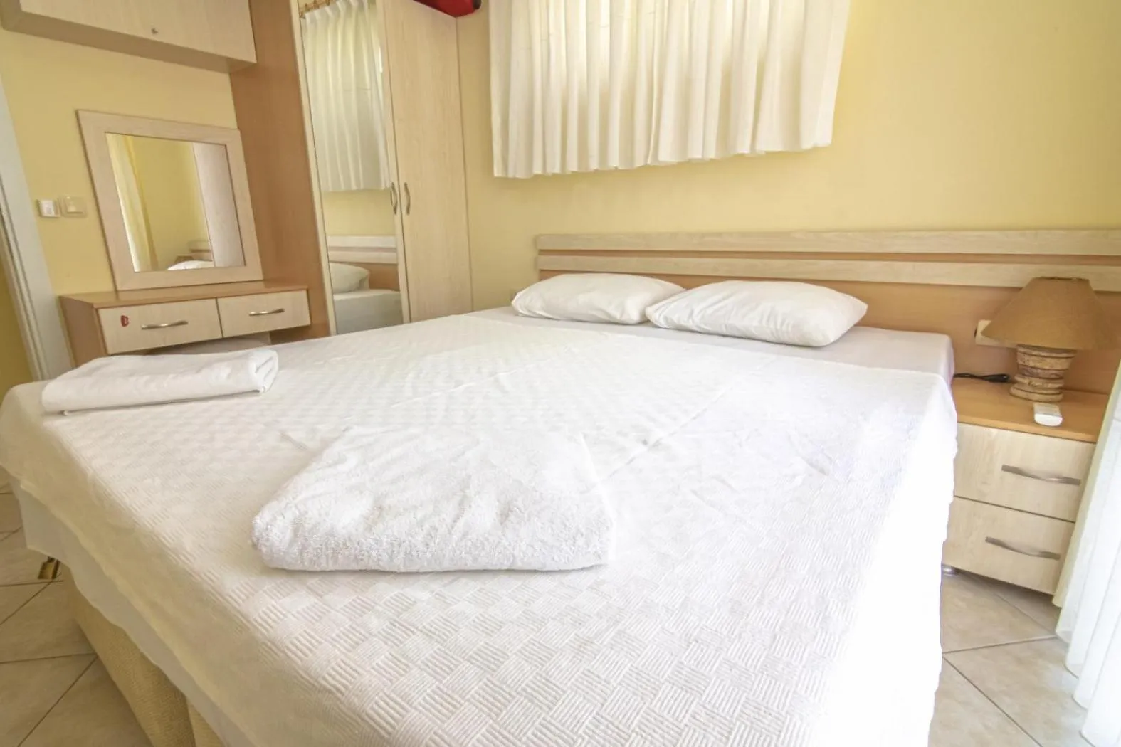 Bed in Sunset Beach Resort Aqua Lettings