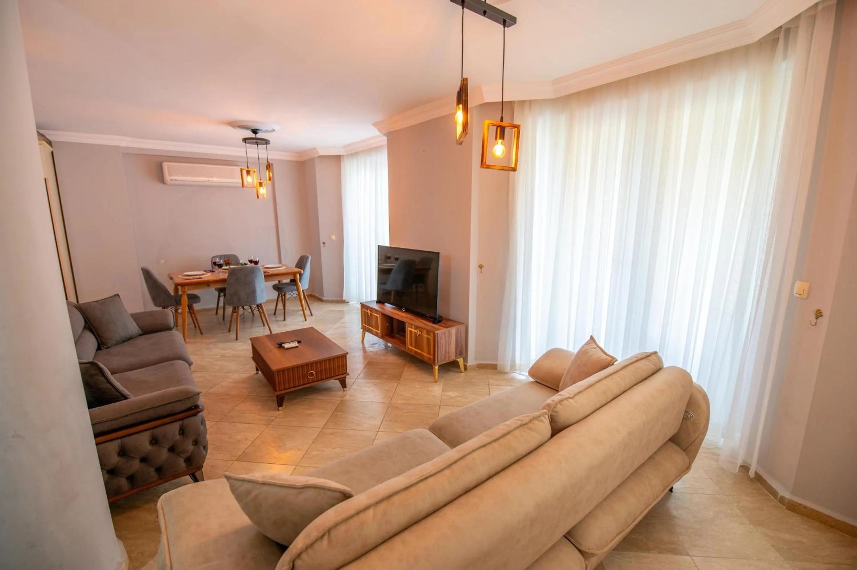 Living room in Sunset Beach Resort Aqua Lettings