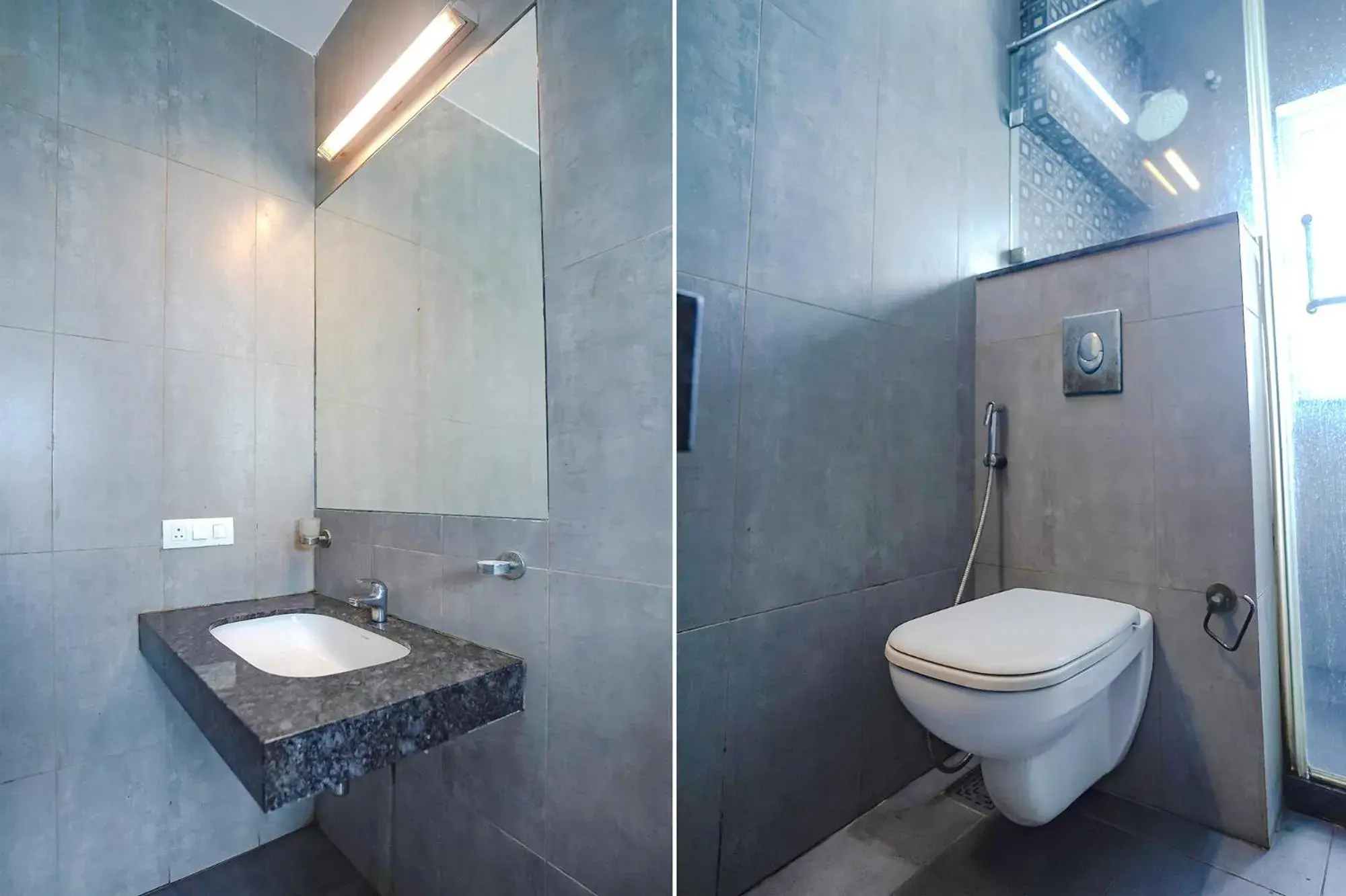 Bathroom in FabHotel Home Tree Service Apartment - Nr Anna Tower Bathroom in FabHotel Home Tree Service Apartment - Nr Anna Tower