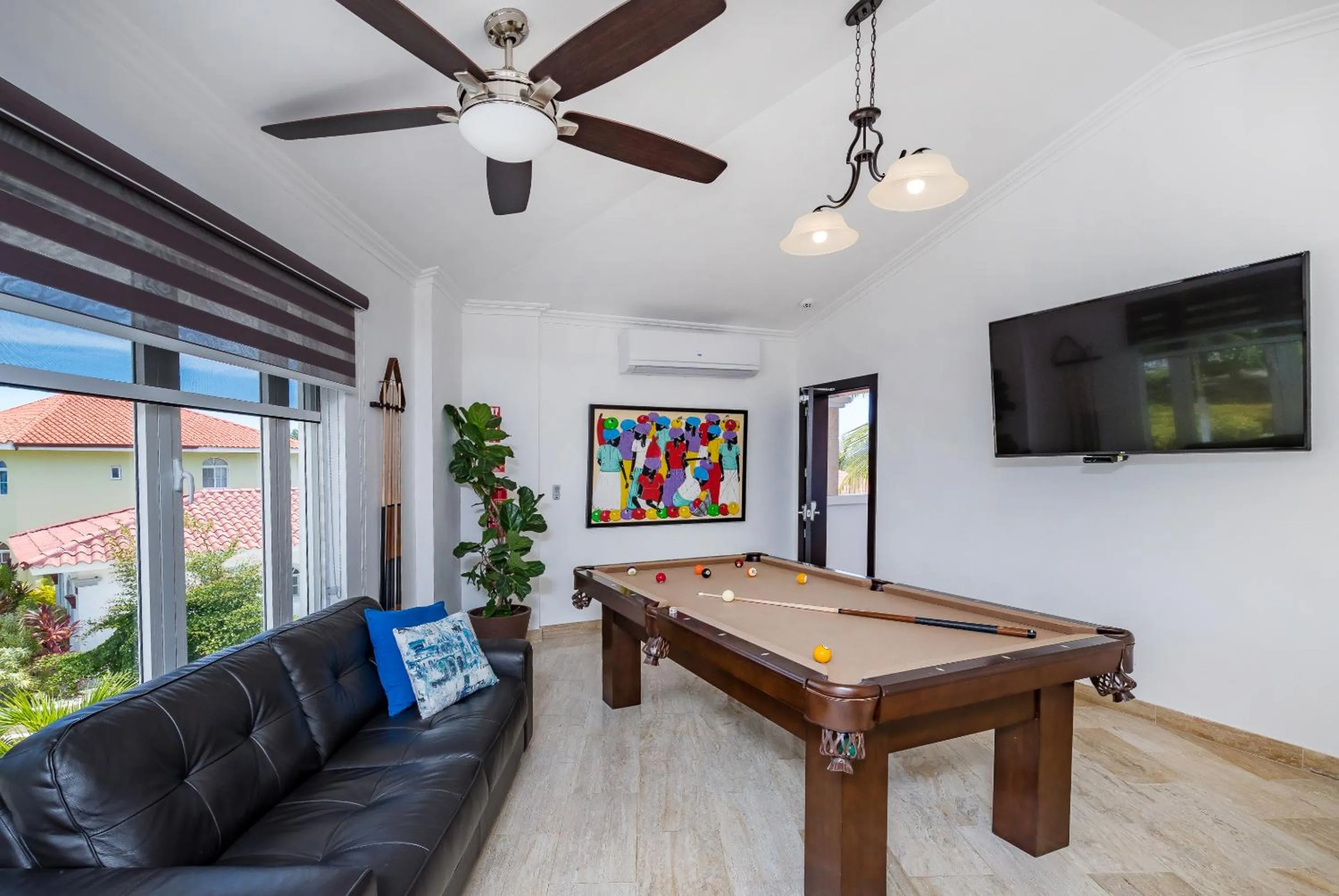 Billiard in Amazing Private Villa with Chef and Maids