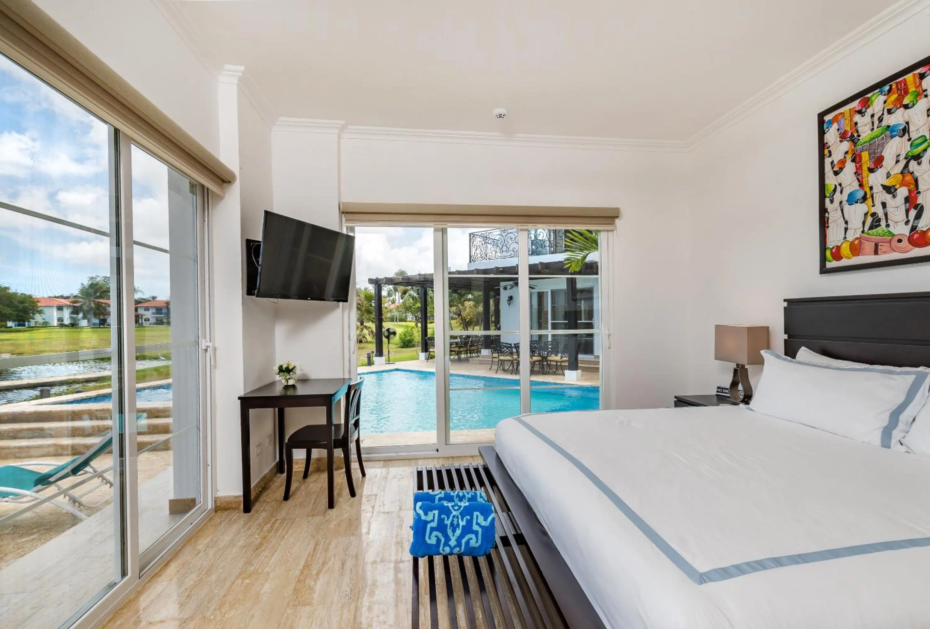 Bed in Amazing Private Villa with Chef and Maids