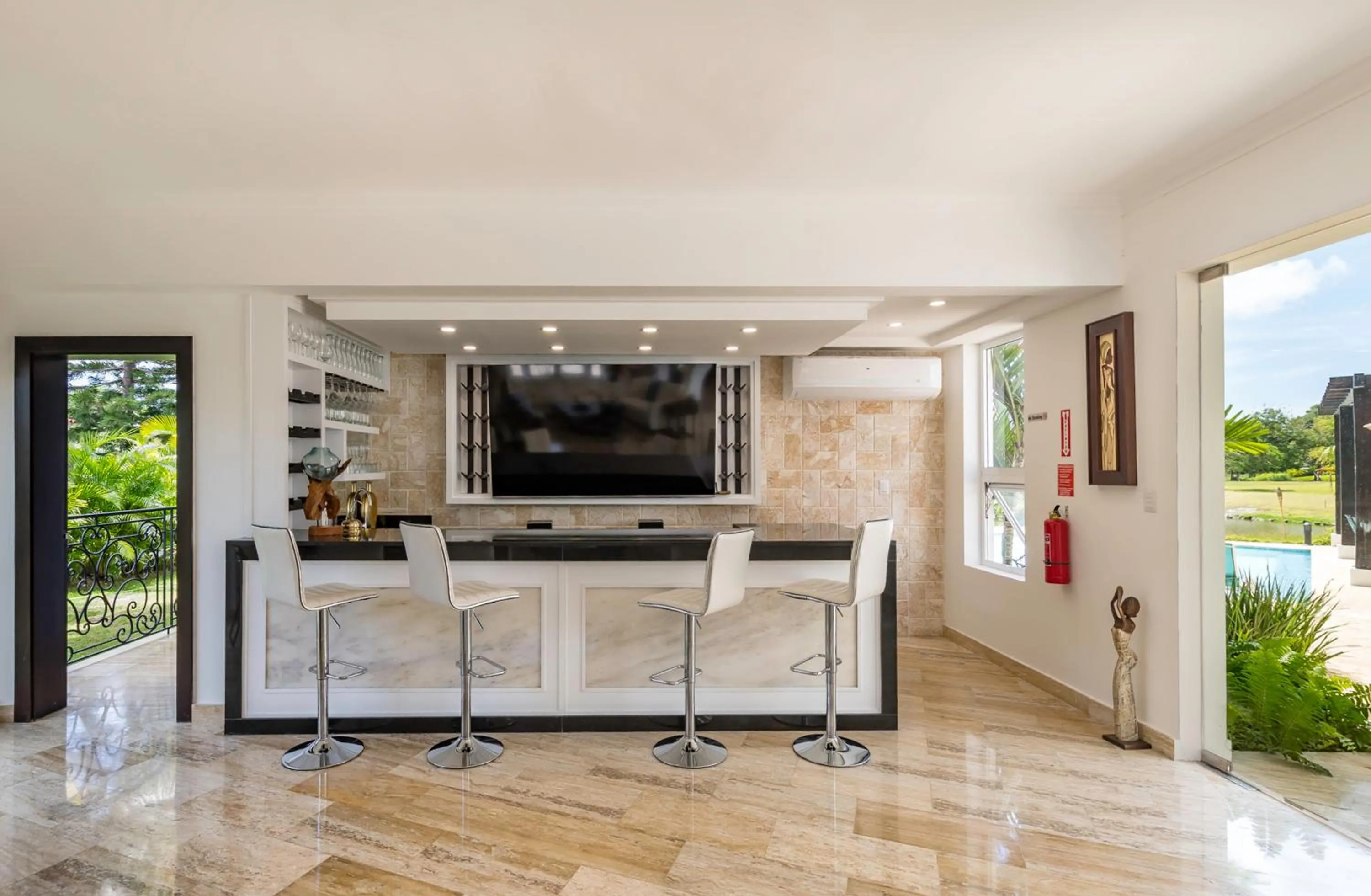 TV and multimedia in Amazing Private Villa with Chef and Maids