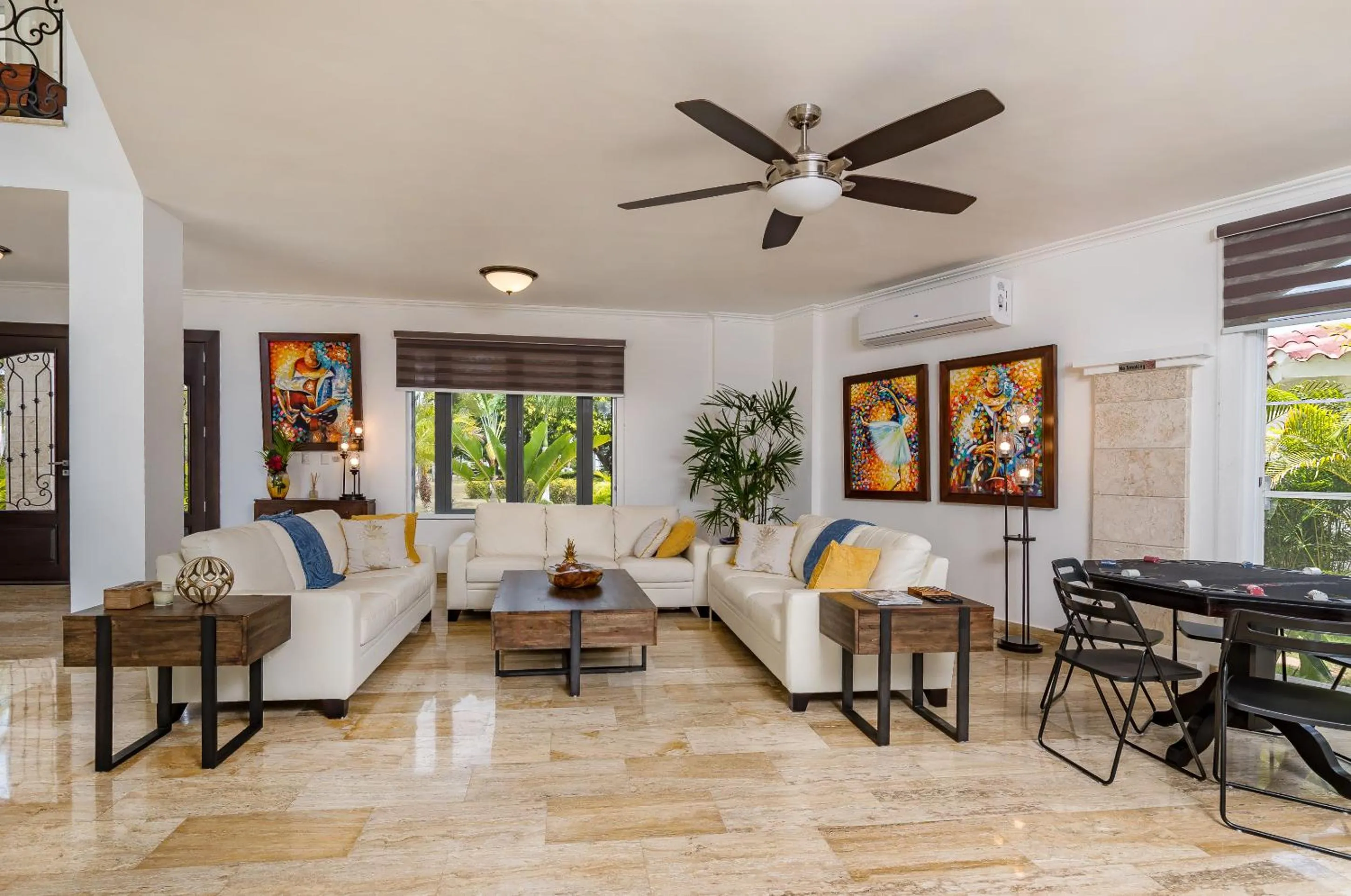 Living room in Amazing Private Villa with Chef and Maids