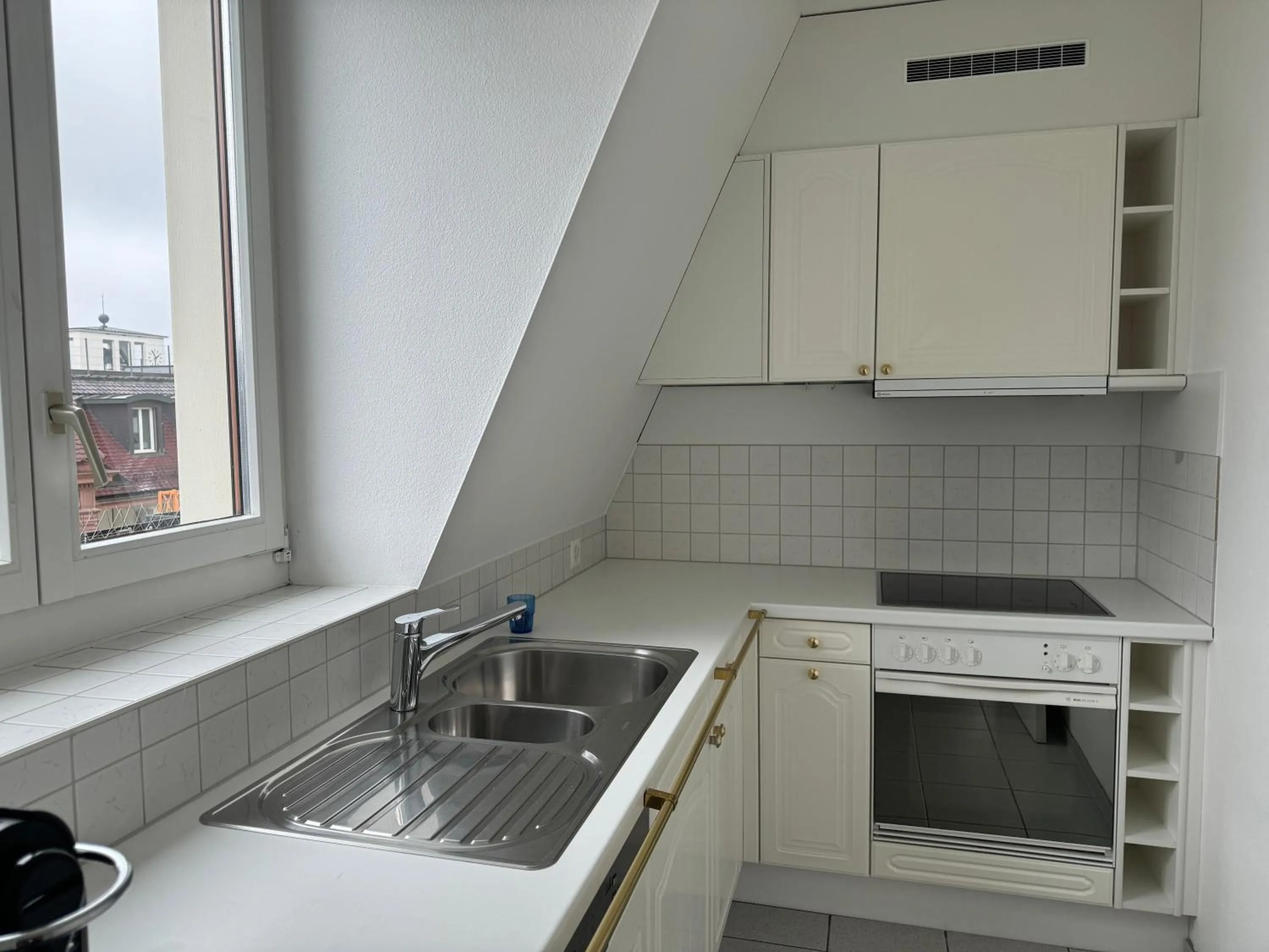 Kitchen or kitchenette in Hotel Monopol Luzern