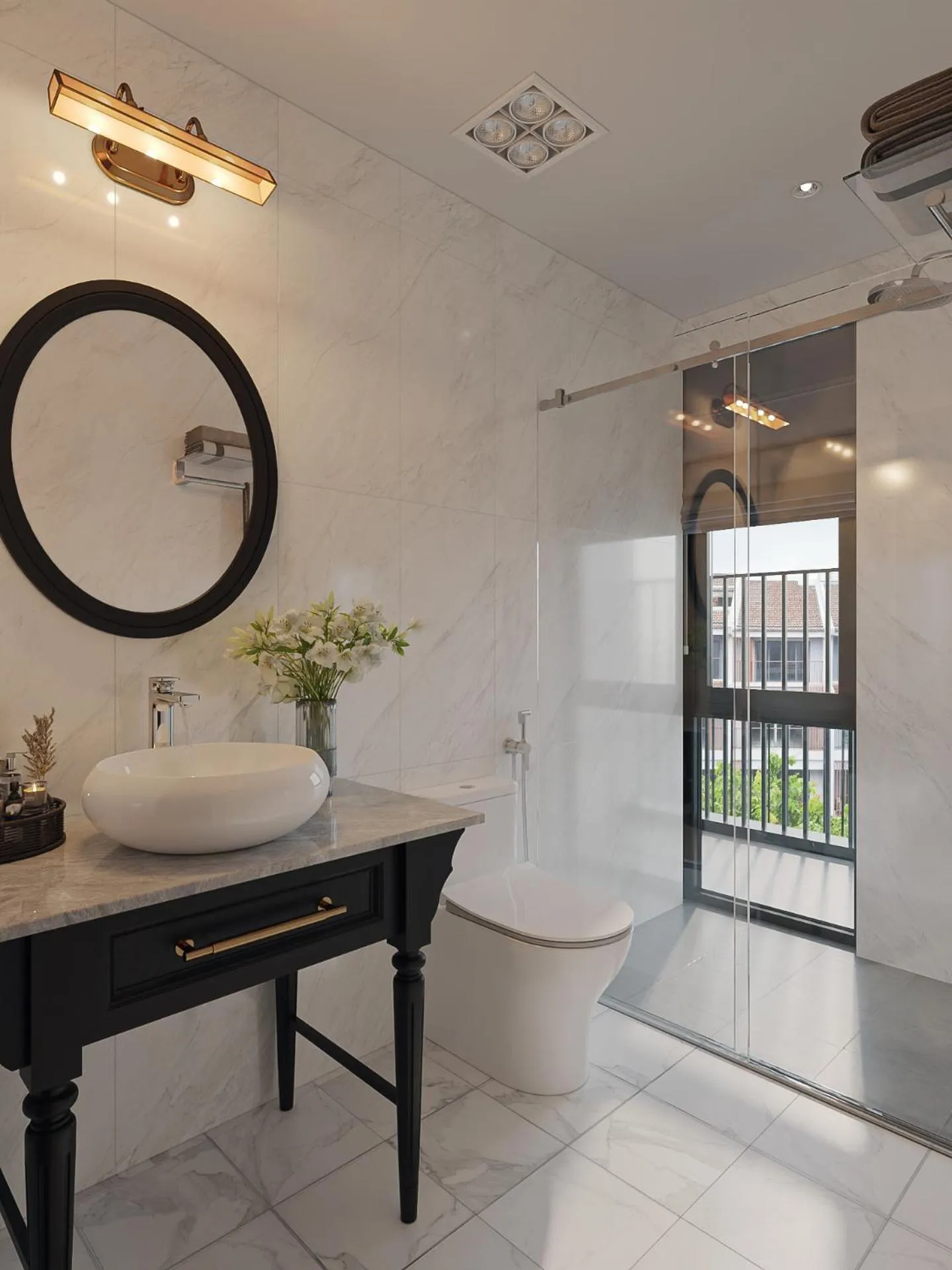 Shower in Luna Oriental