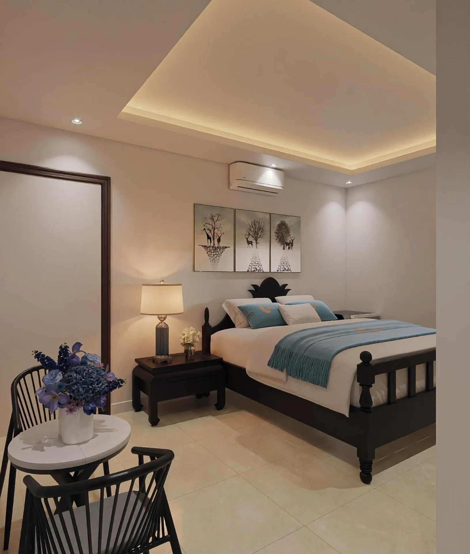 Bedroom, Bed in Luna Oriental