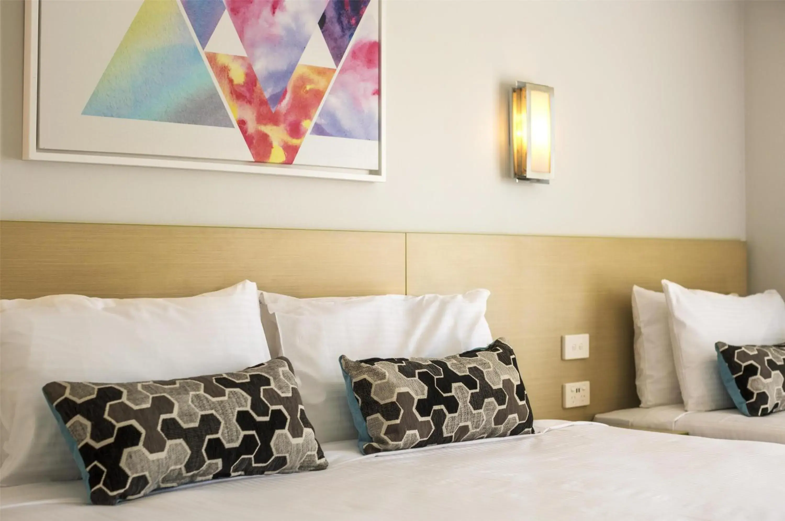 Bedroom, Bed in Nightcap at Coolaroo Hotel Bedroom, Bed in Nightcap at Coolaroo Hotel