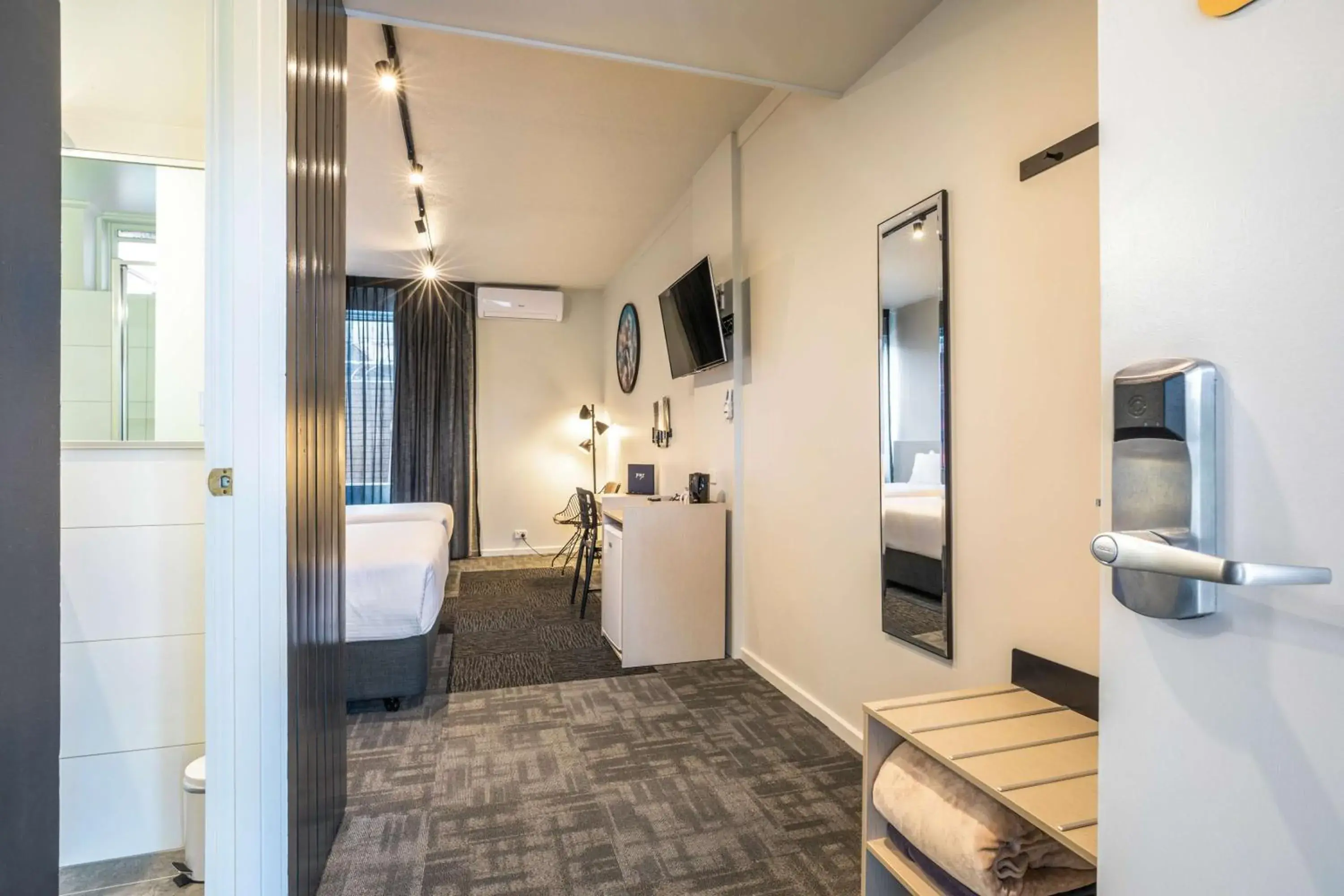Bedroom, Bed in Nightcap at Keysborough Hotel Bedroom, Bed in Nightcap at Keysborough Hotel