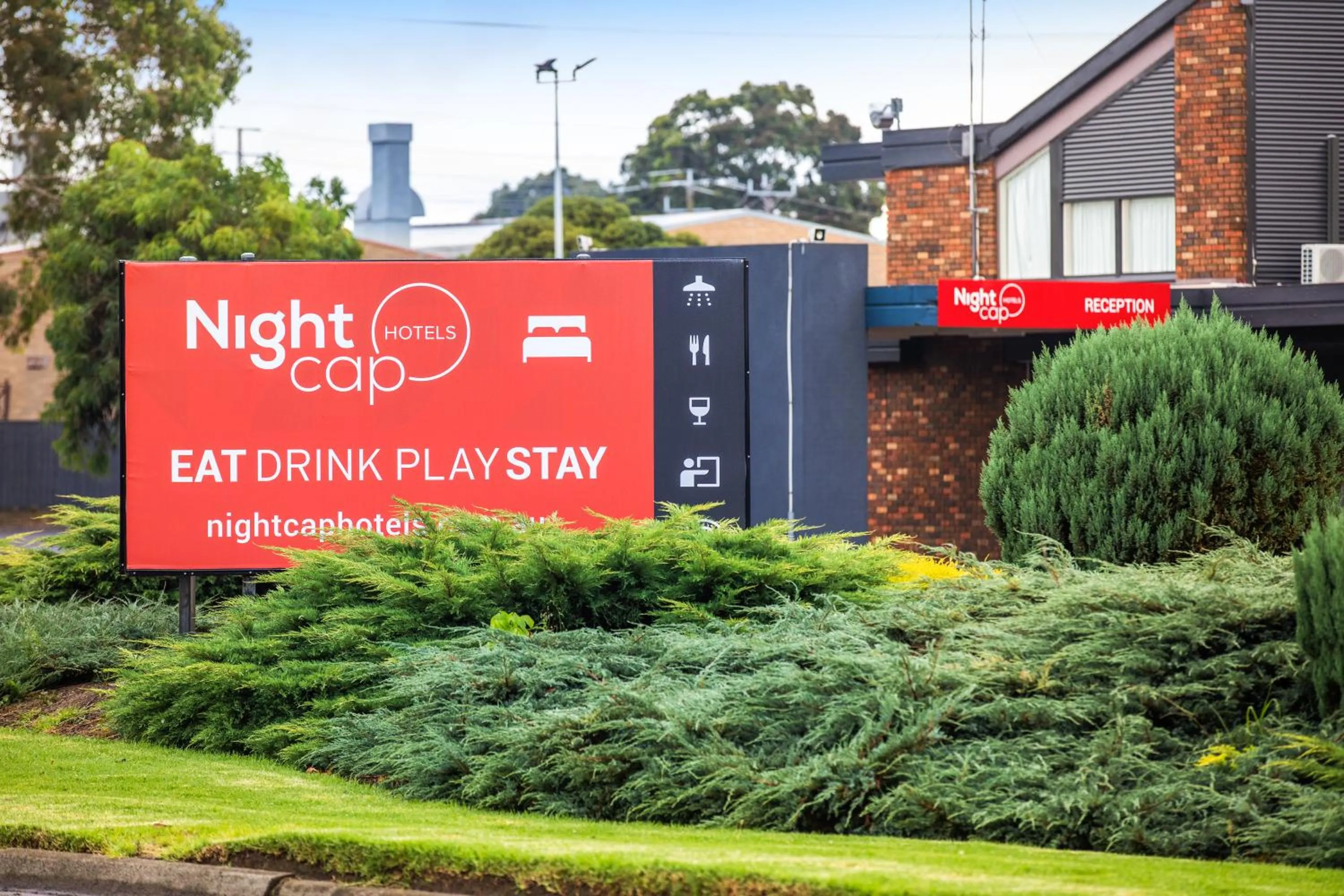 Property logo or sign in Nightcap at Manhattan Hotel