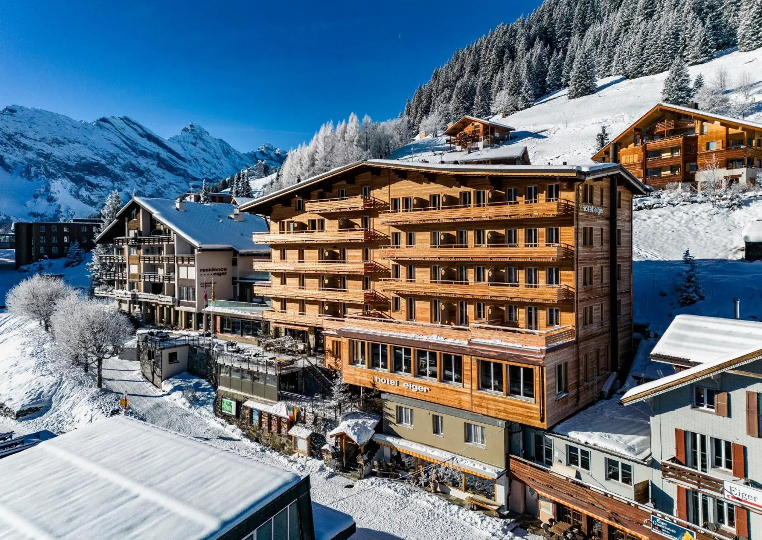 Property building in Eiger Mürren Swiss Quality Hotel Property building in Eiger Mürren Swiss Quality Hotel