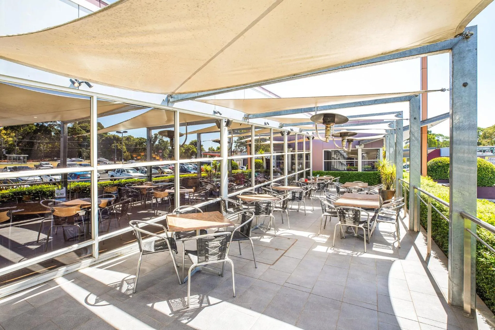 Patio in Nightcap at Sandown Park Hotel