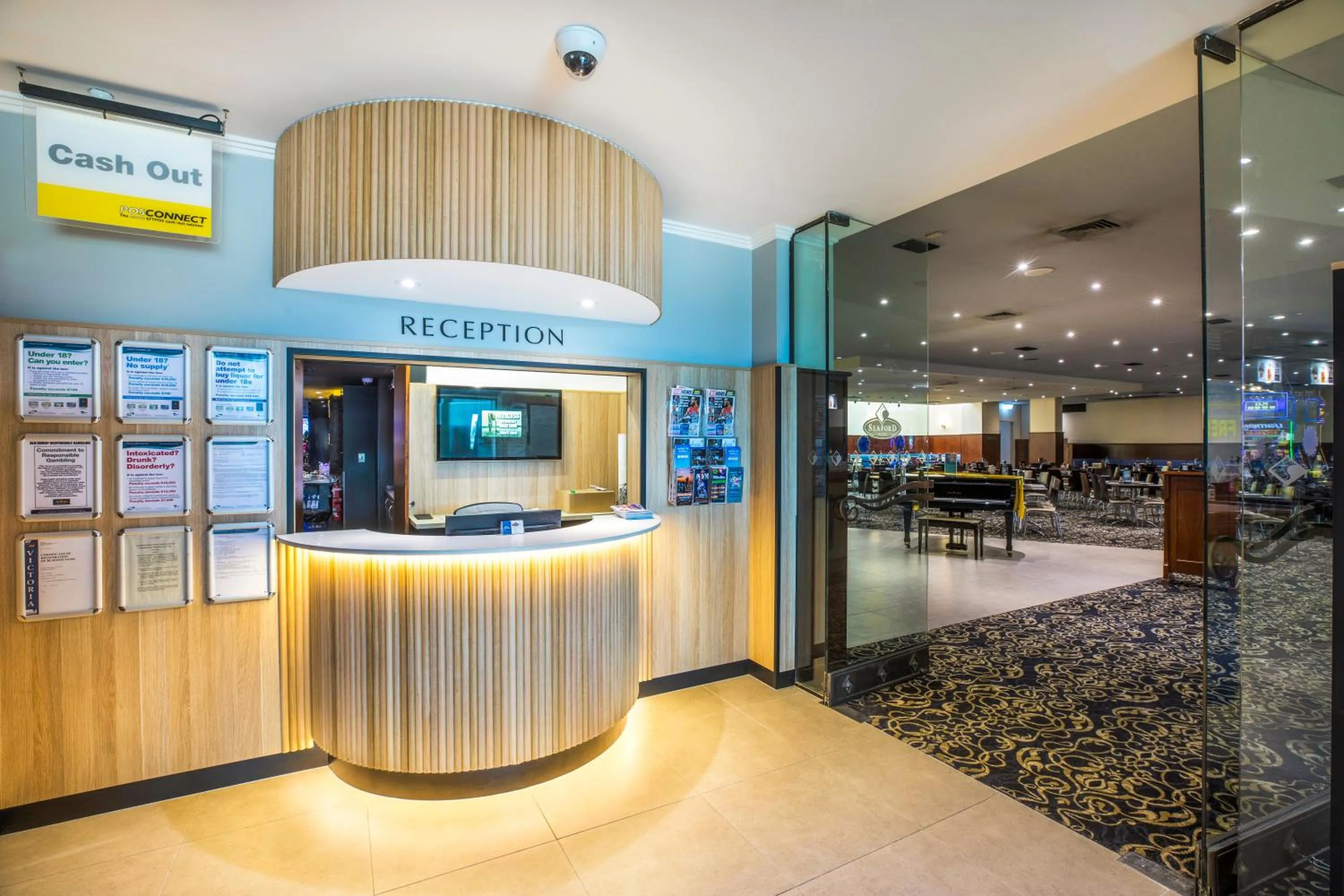 Lobby or reception in Nightcap at Seaford Hotel