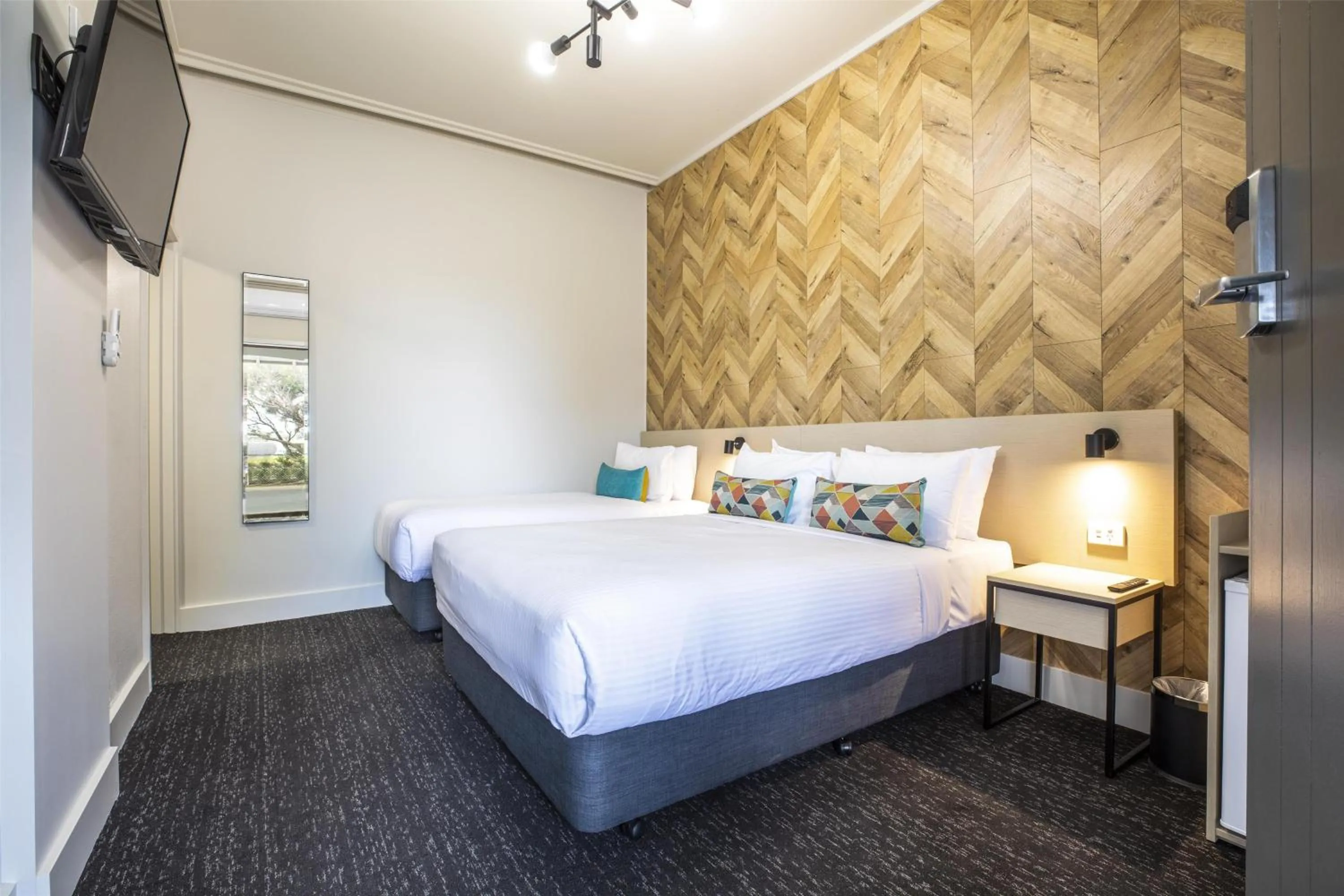 Bedroom, Bed in Nightcap at Sylvania Hotel