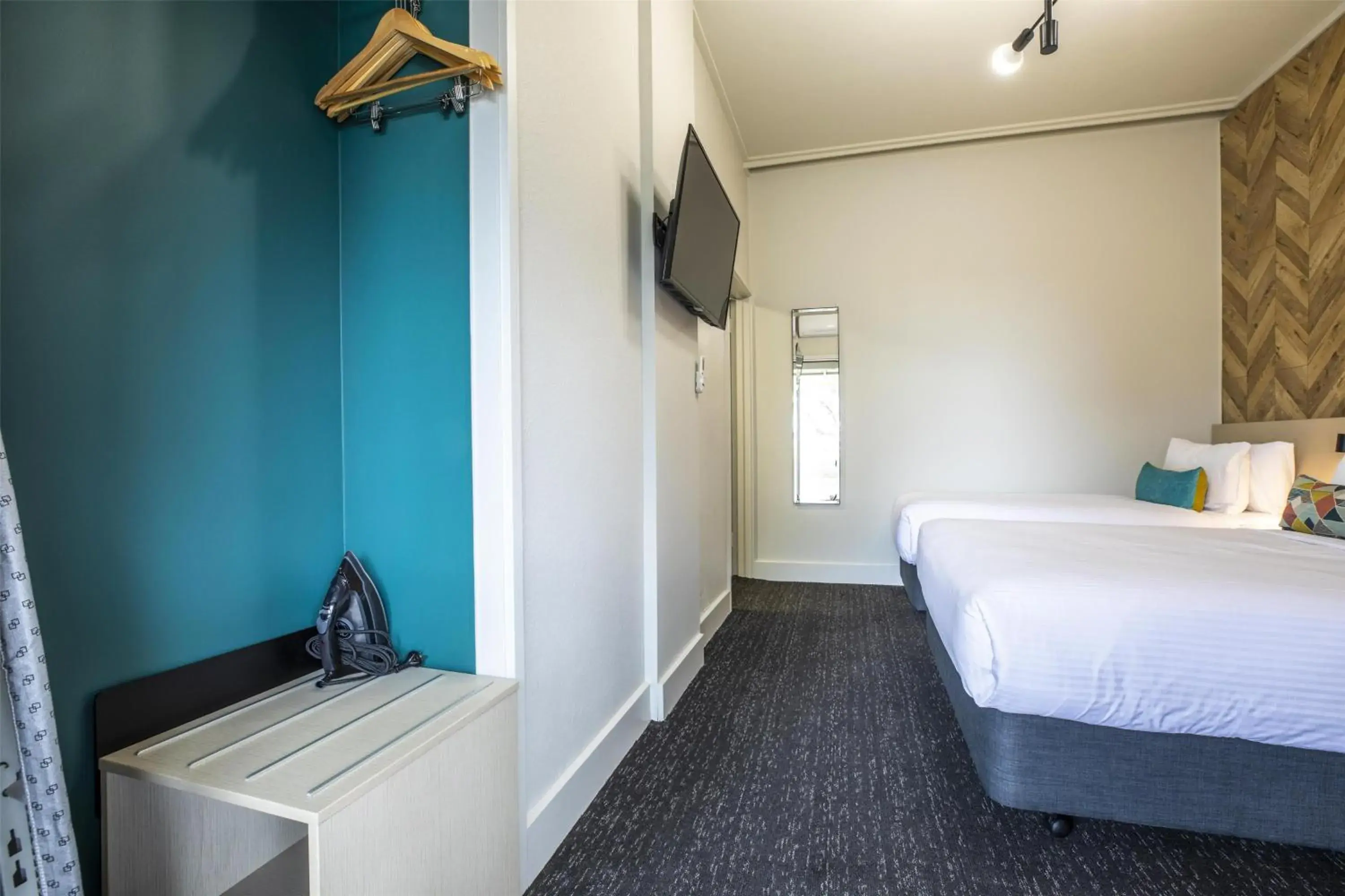 Bedroom, Bed in Nightcap at Sylvania Hotel Bedroom, Bed in Nightcap at Sylvania Hotel