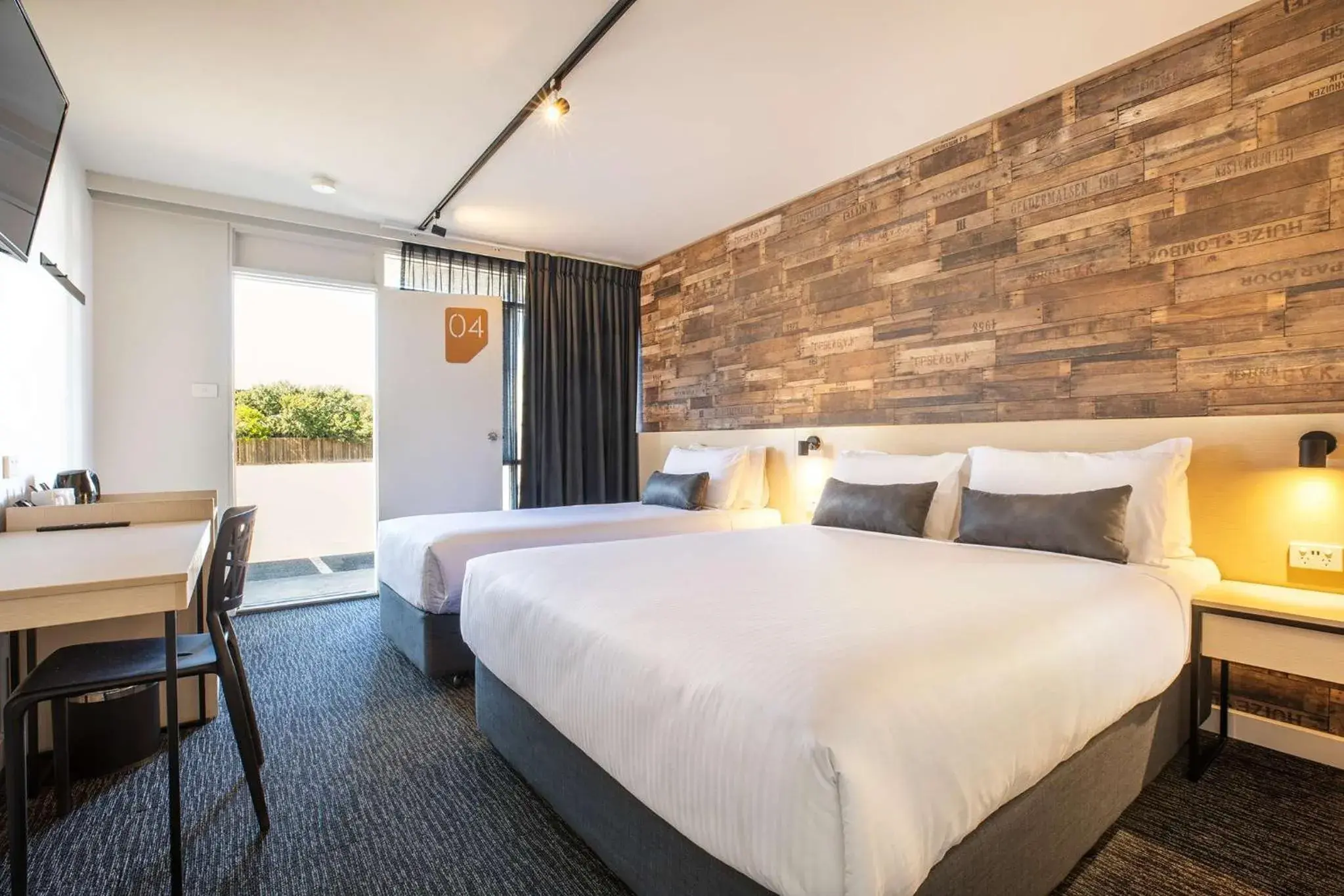 Bedroom, Bed in Nightcap at Westside Hotel Bedroom, Bed in Nightcap at Westside Hotel