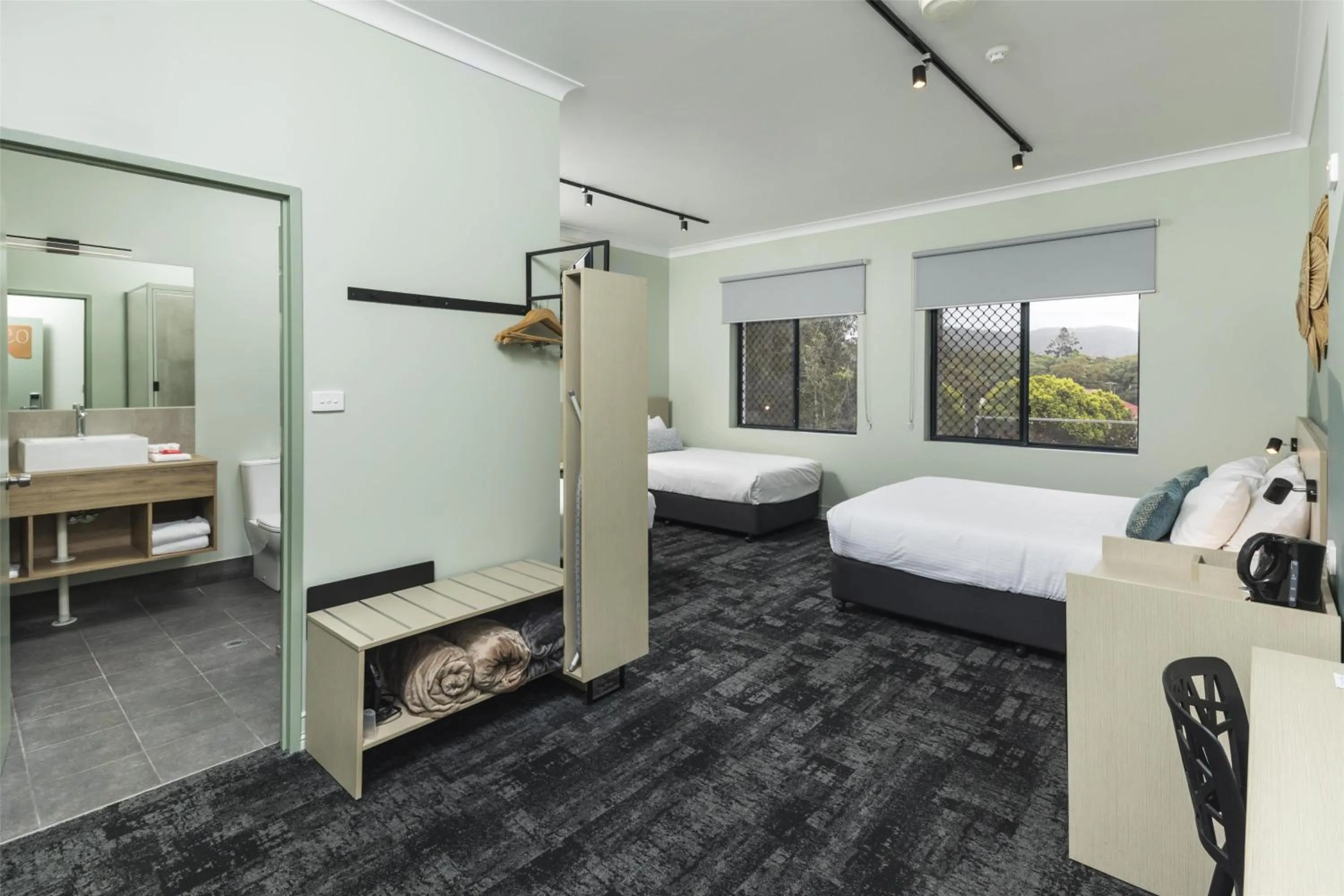 Bedroom, Bed in Nightcap at Atherton Hotel