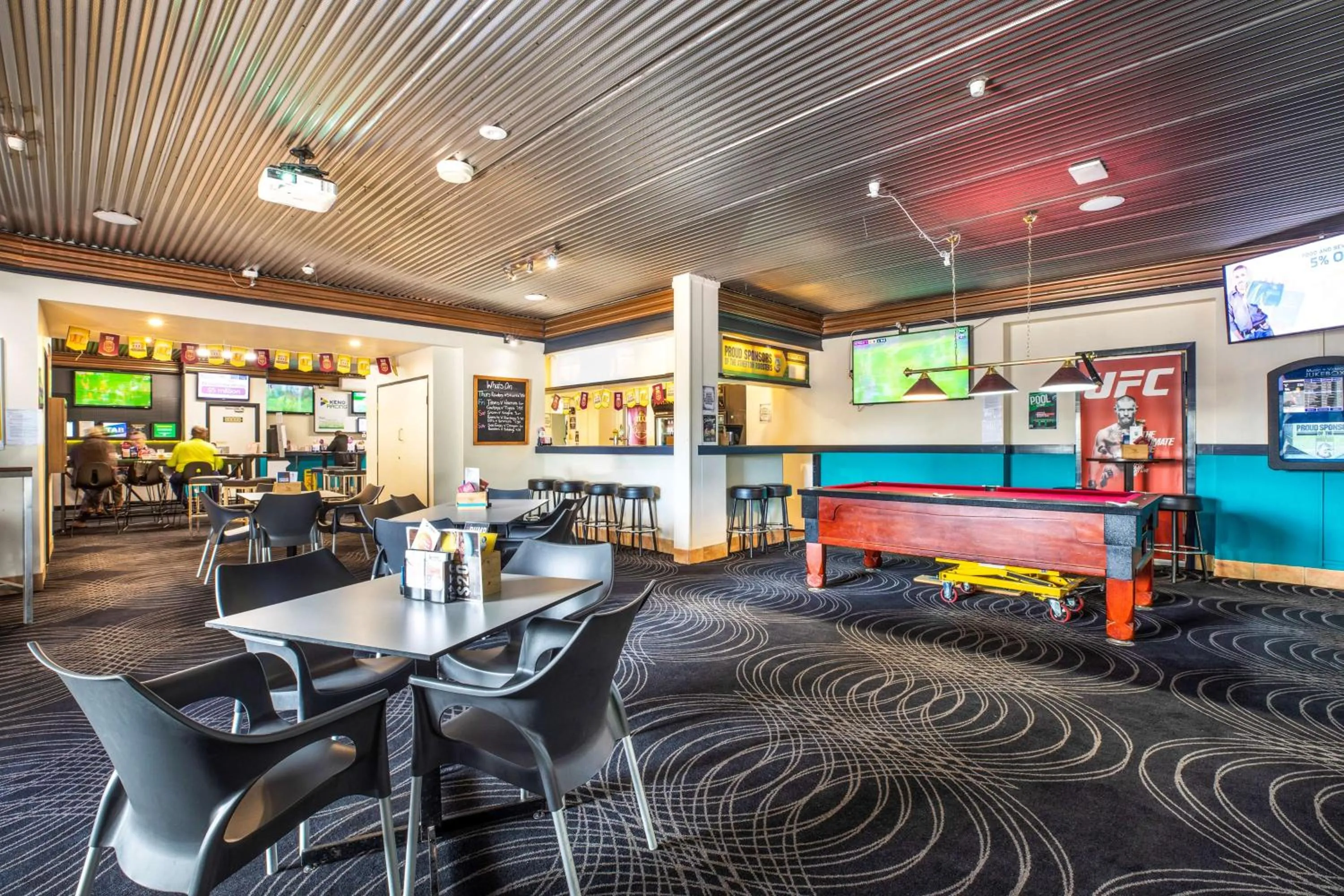 Sports in Nightcap at Atherton Hotel