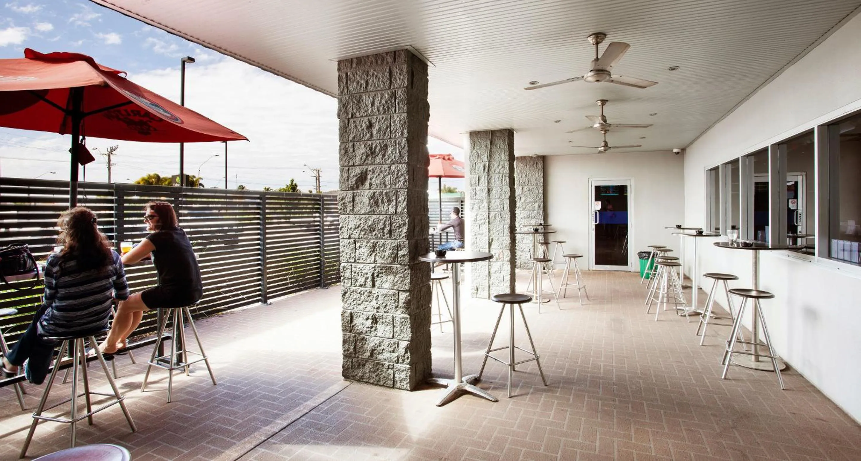 Patio in Nightcap at Dalrymple Hotel