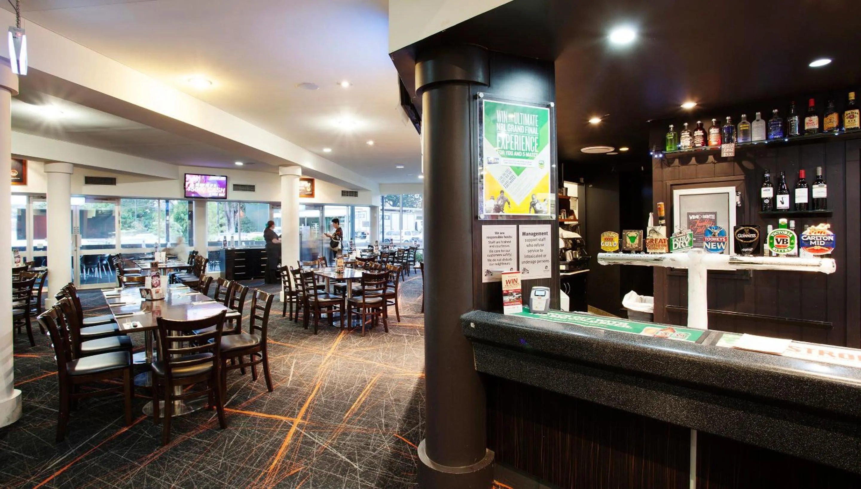 Restaurant/places to eat in Vale Hotel