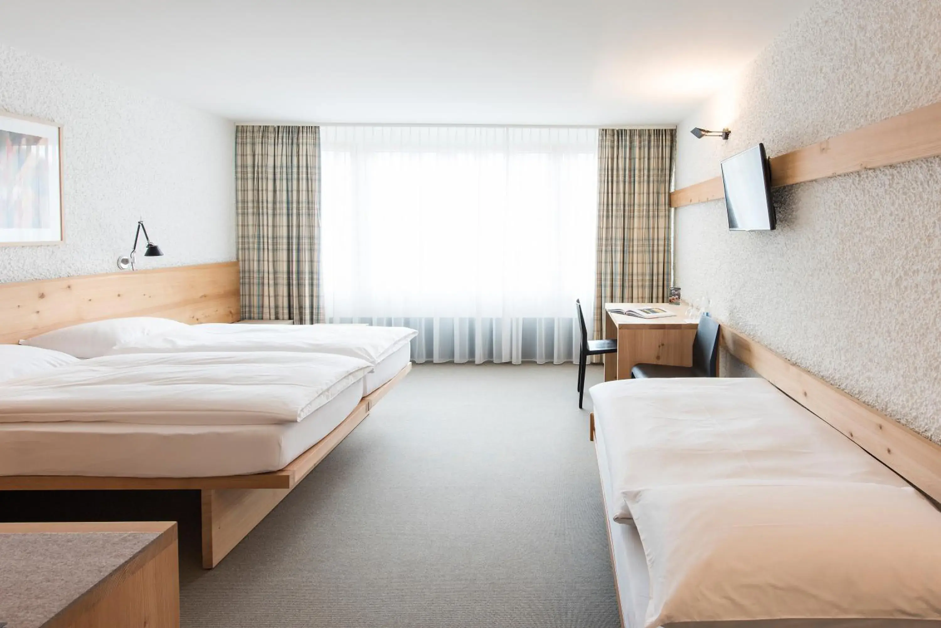 Bed in Hauser Hotel St. Moritz Bed in Hauser Hotel St. Moritz