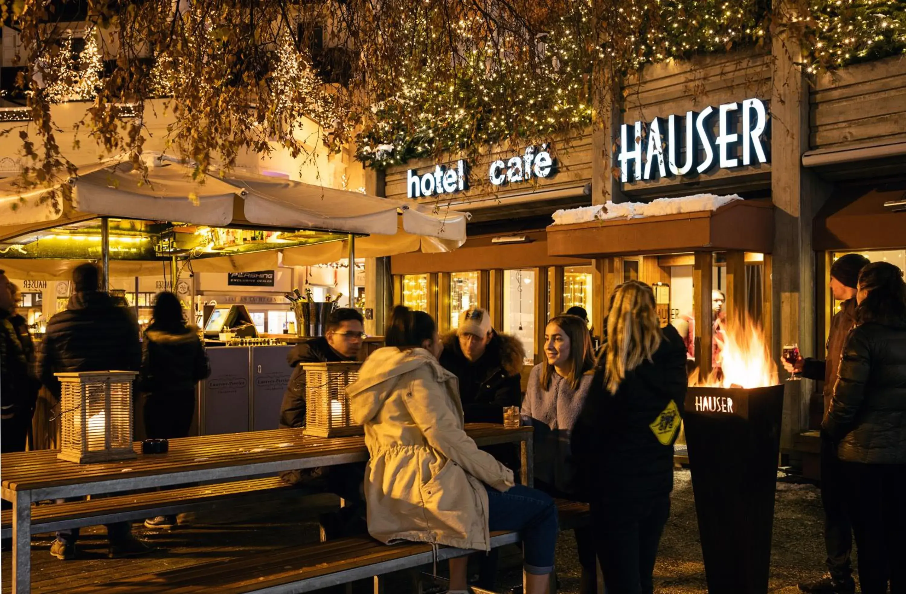Lounge or bar in Hauser Hotel St. Moritz Lounge or bar in Hauser Hotel St. Moritz