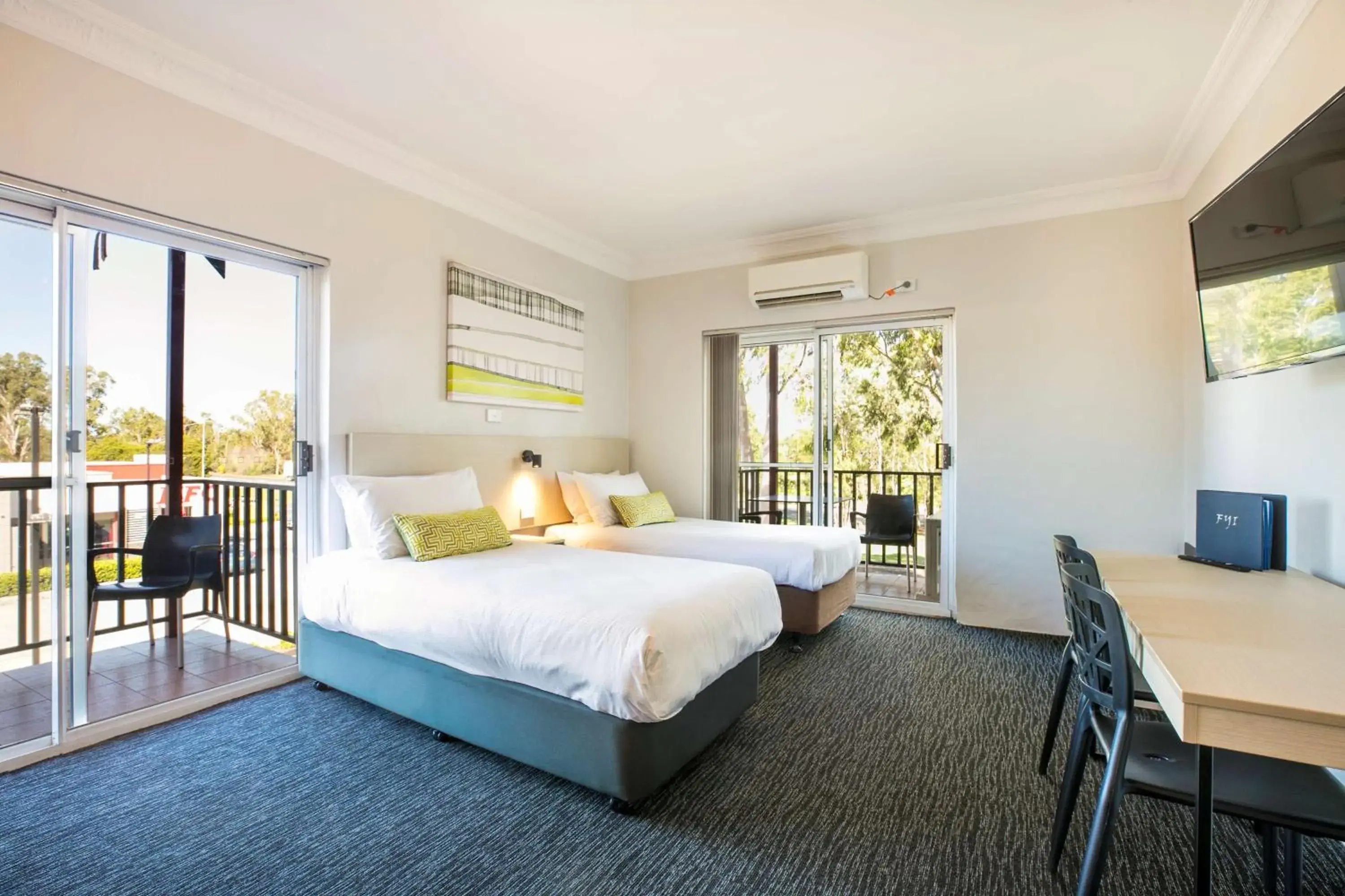 Bedroom, Bed in Nightcap at Blue Cattle Dog Hotel Bedroom, Bed in Nightcap at Blue Cattle Dog Hotel