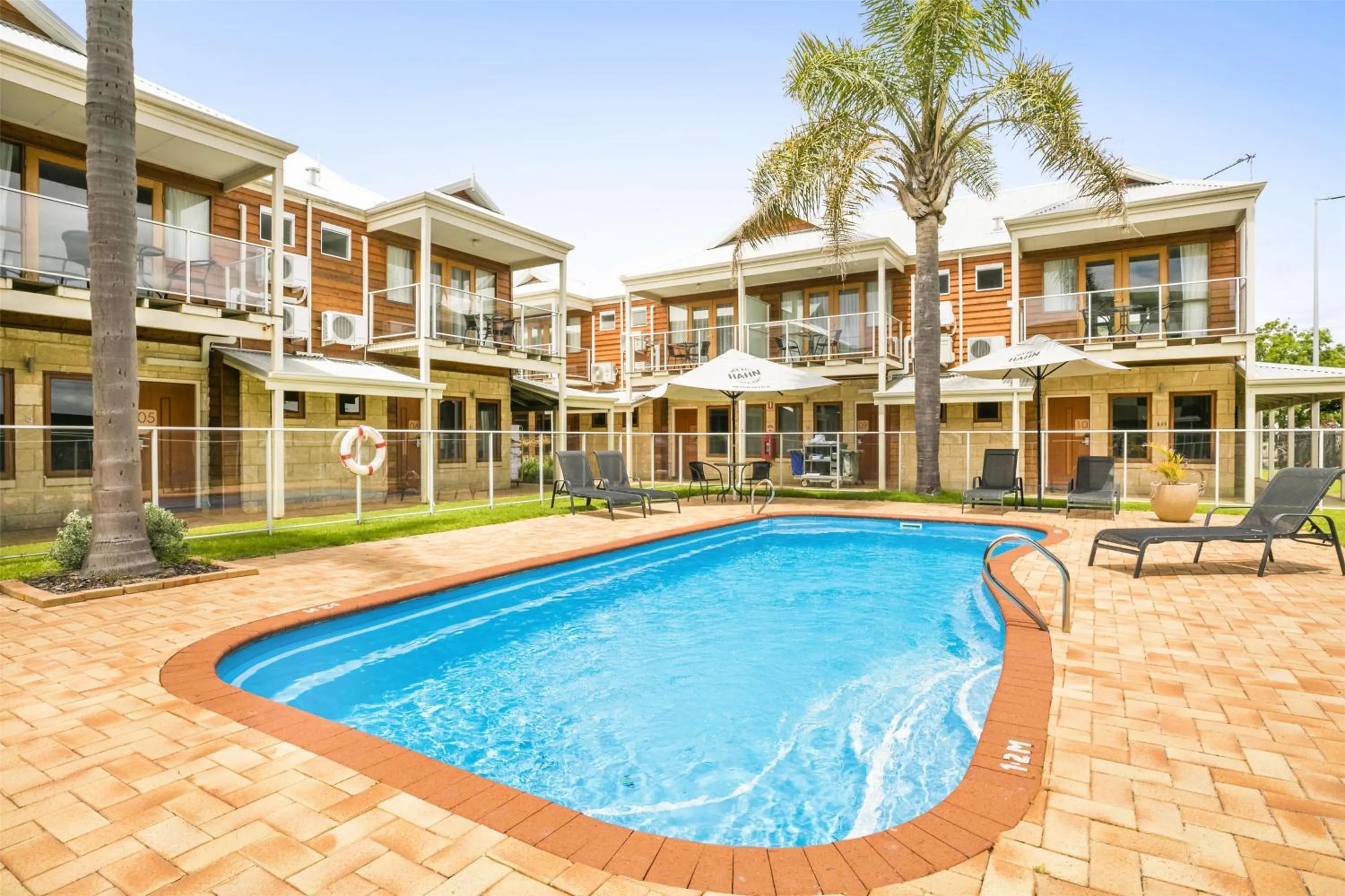Pool view in Nightcap at the Ship Inn