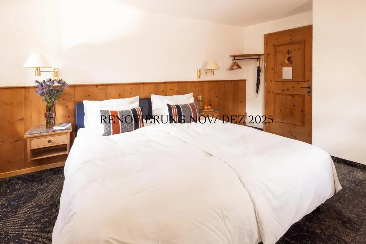 Bed in Hotel Chesa Rosatsch - Home of Food