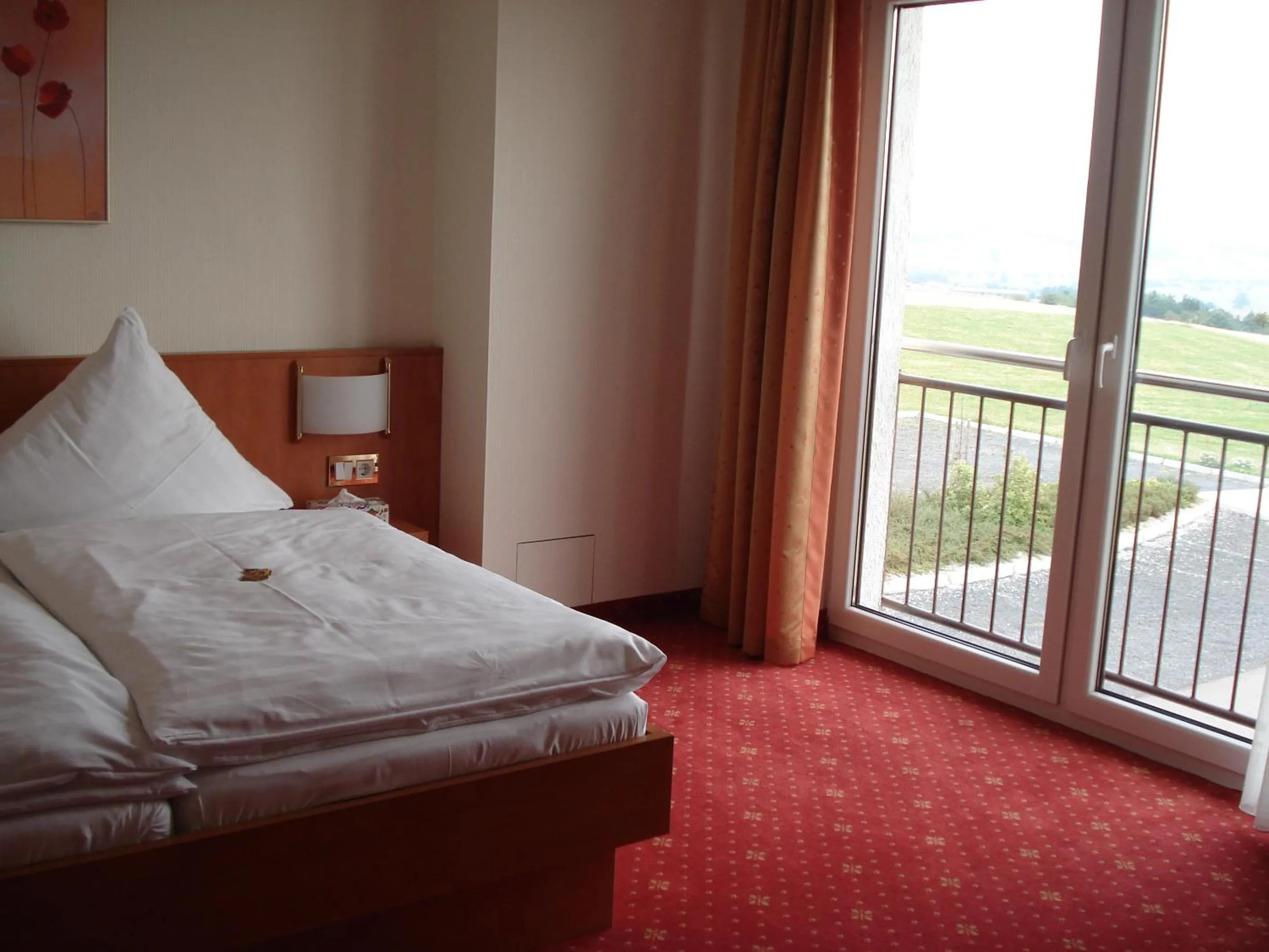 Bedroom, Bed in Panorama Hotel am Frankenstein